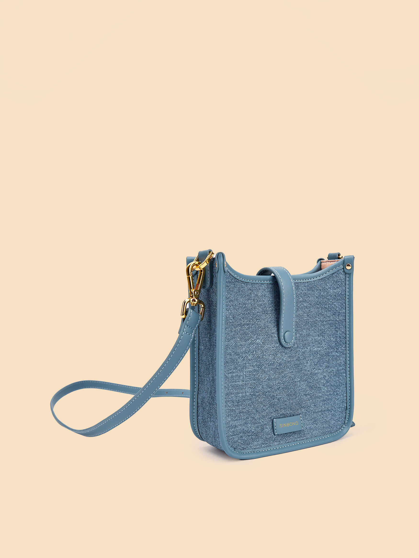 SINBONO Blue Crossbody Bag- High-quality Soft Vegan Leather Bag