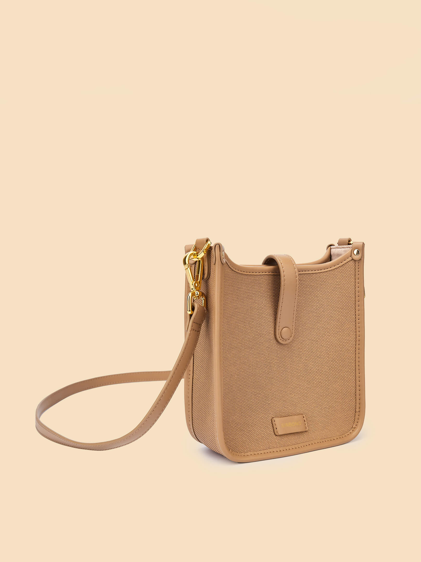 SINBONO Brown Crossbody Bag- High-quality Soft Vegan Leather Bag