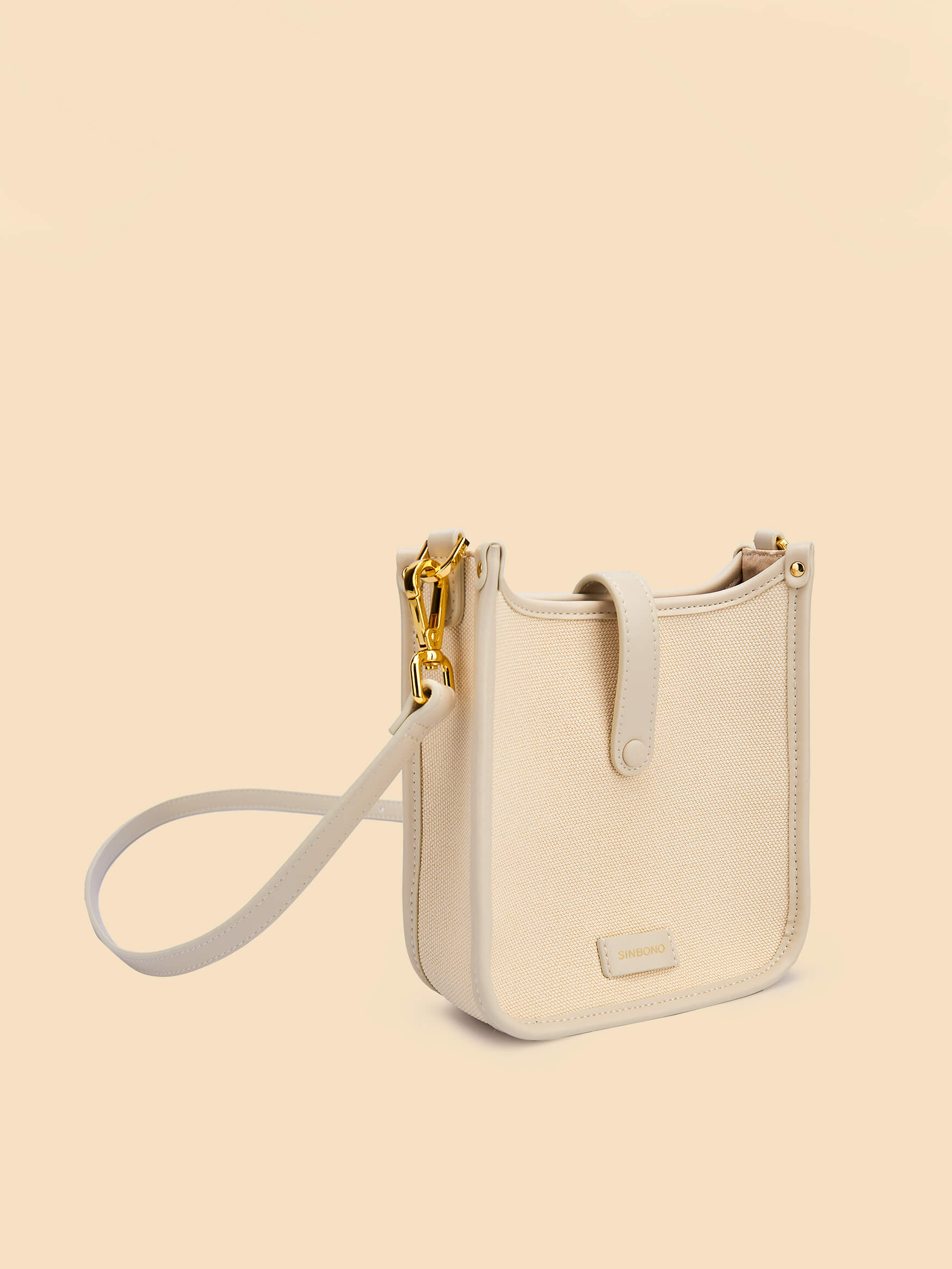 SINBONO Ivory Crossbody Bag- High-quality Soft Vegan Leather Bag