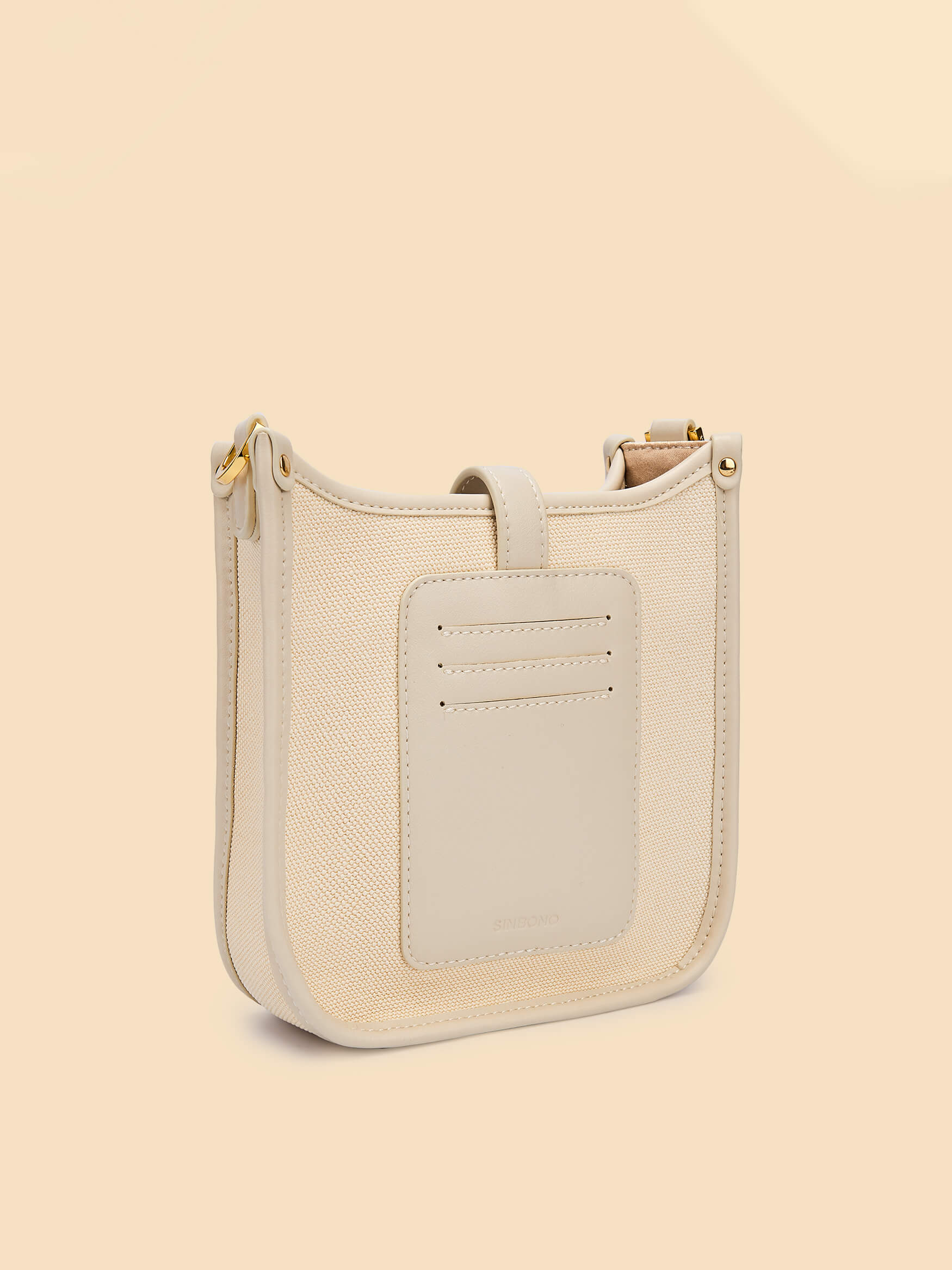 SINBONO Ivory Crossbody Bag- High-quality Soft Vegan Leather Bag