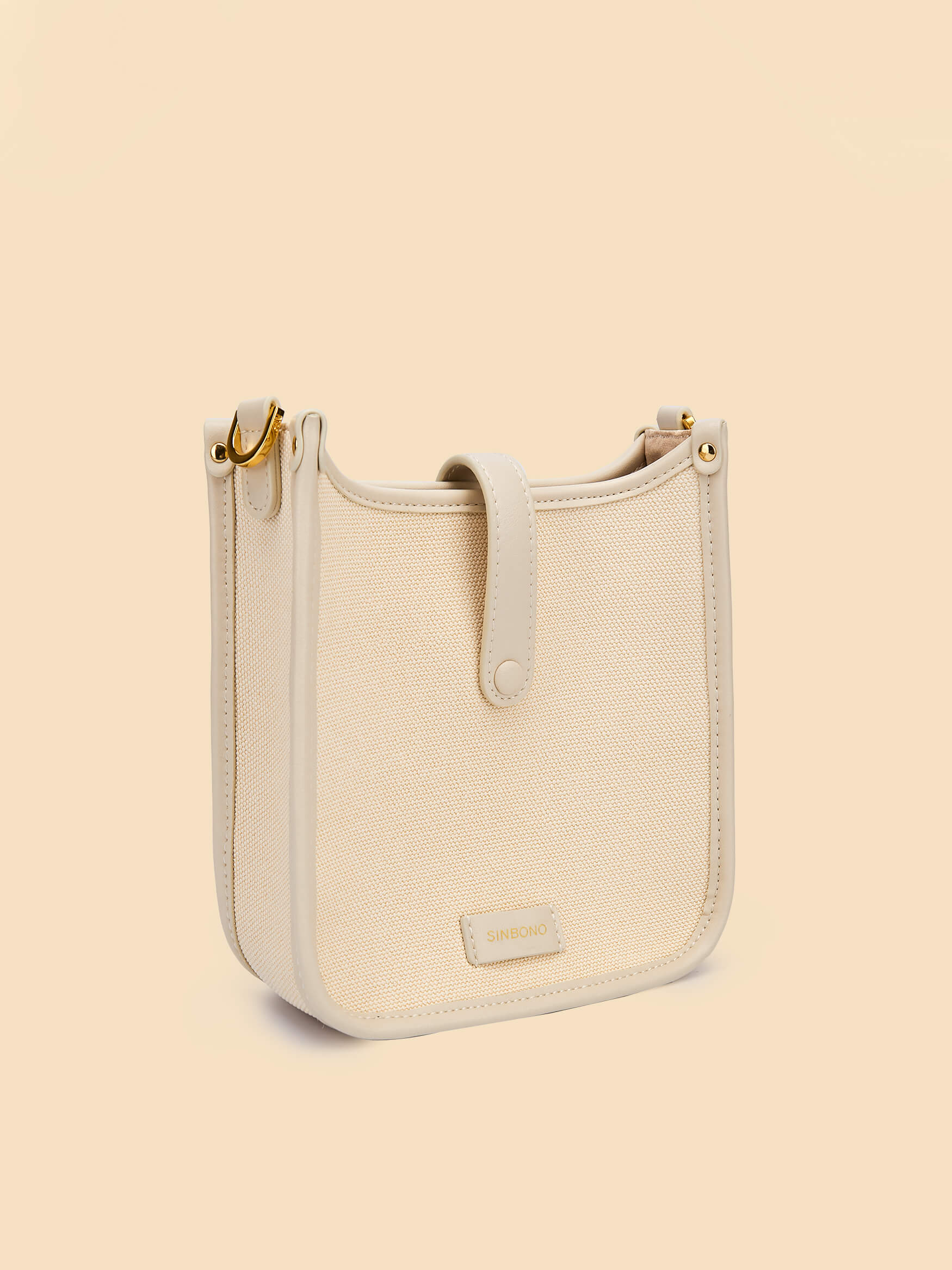 SINBONO Ivory Crossbody Bag- High-quality Soft Vegan Leather Bag