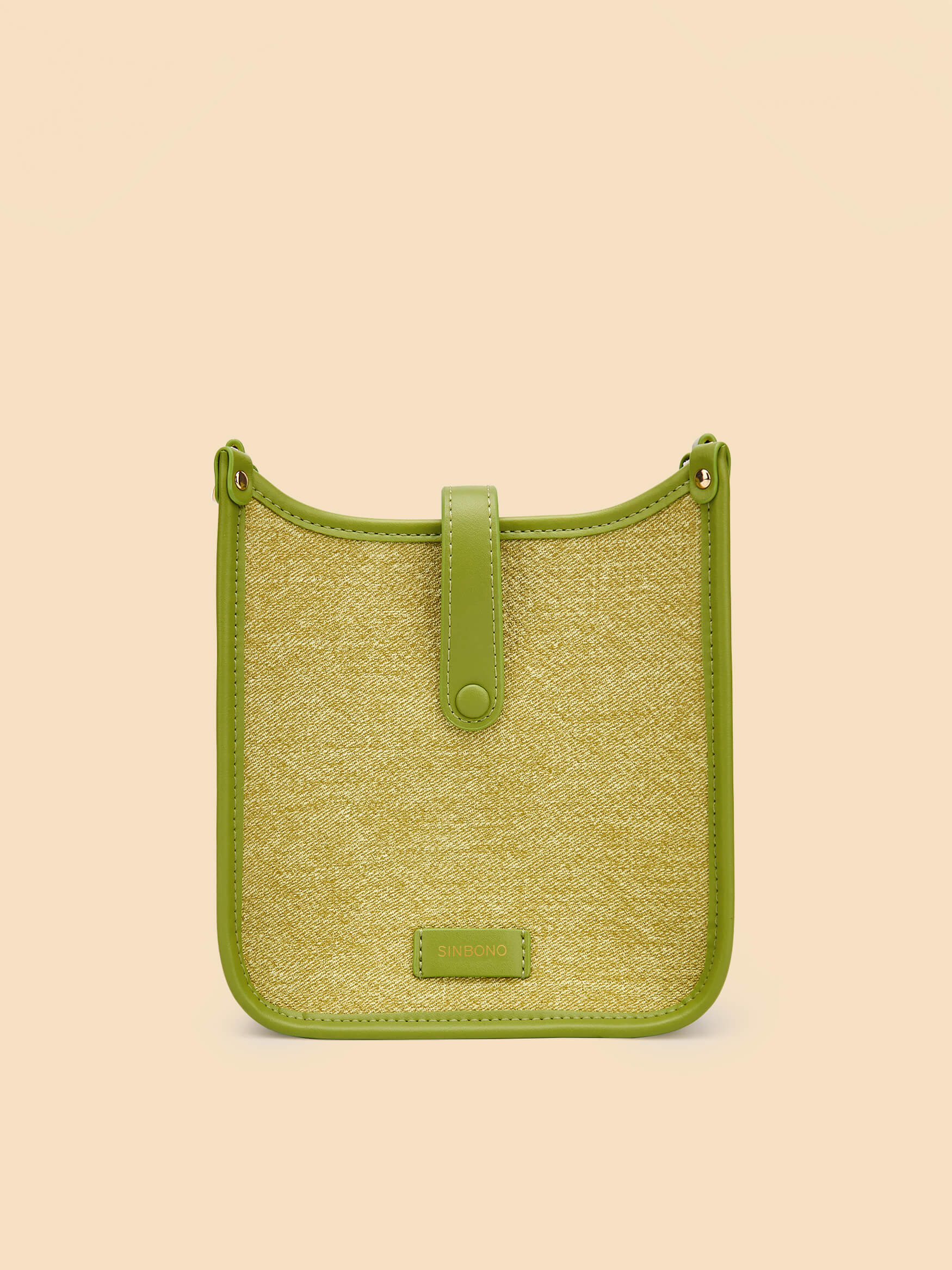 SINBONO Lime Green Crossbody Bag- High-quality Soft Vegan Leather Bag