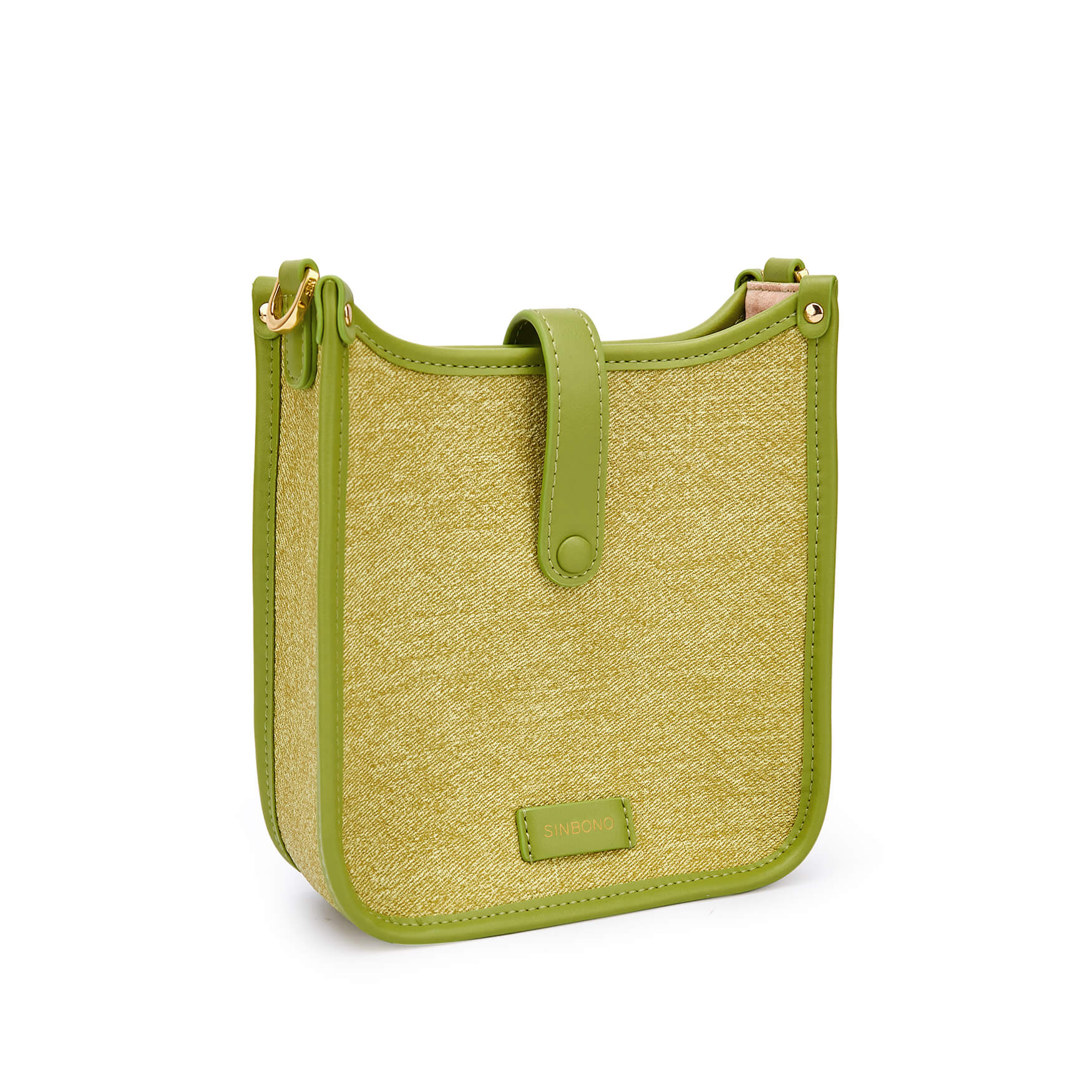 SINBONO Lime Green Crossbody Bag- High-quality Soft Vegan Leather Bag