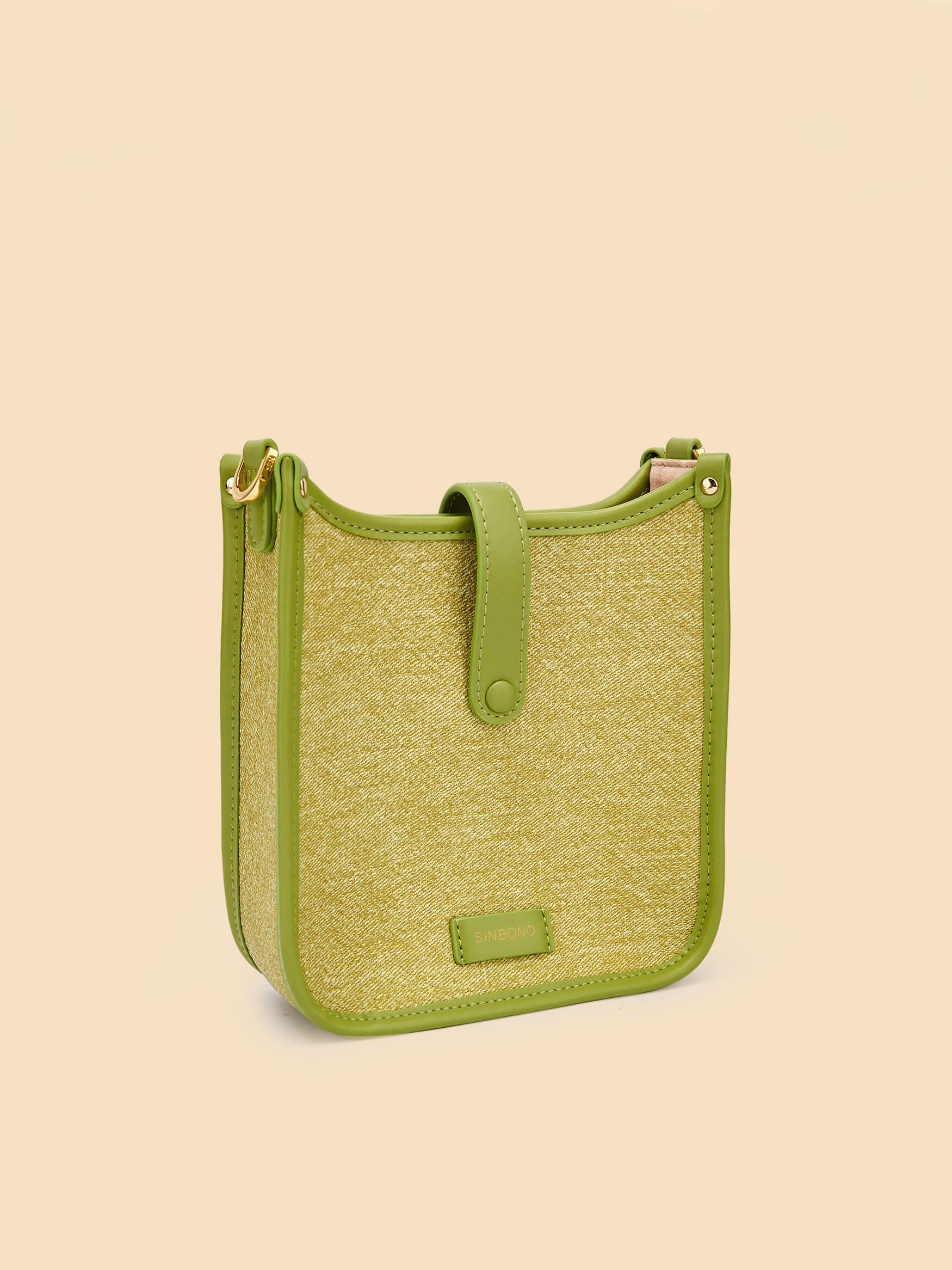 SINBONO Lime Green Crossbody Bag- High-quality Soft Vegan Leather Bag