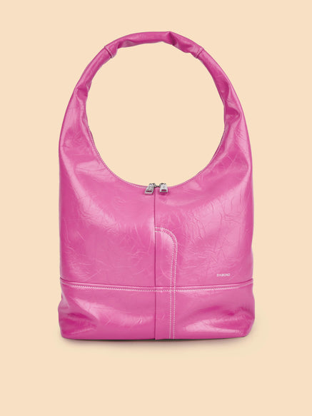 SINBONO Berry Hobo Shoulder Bag  Bright Pink