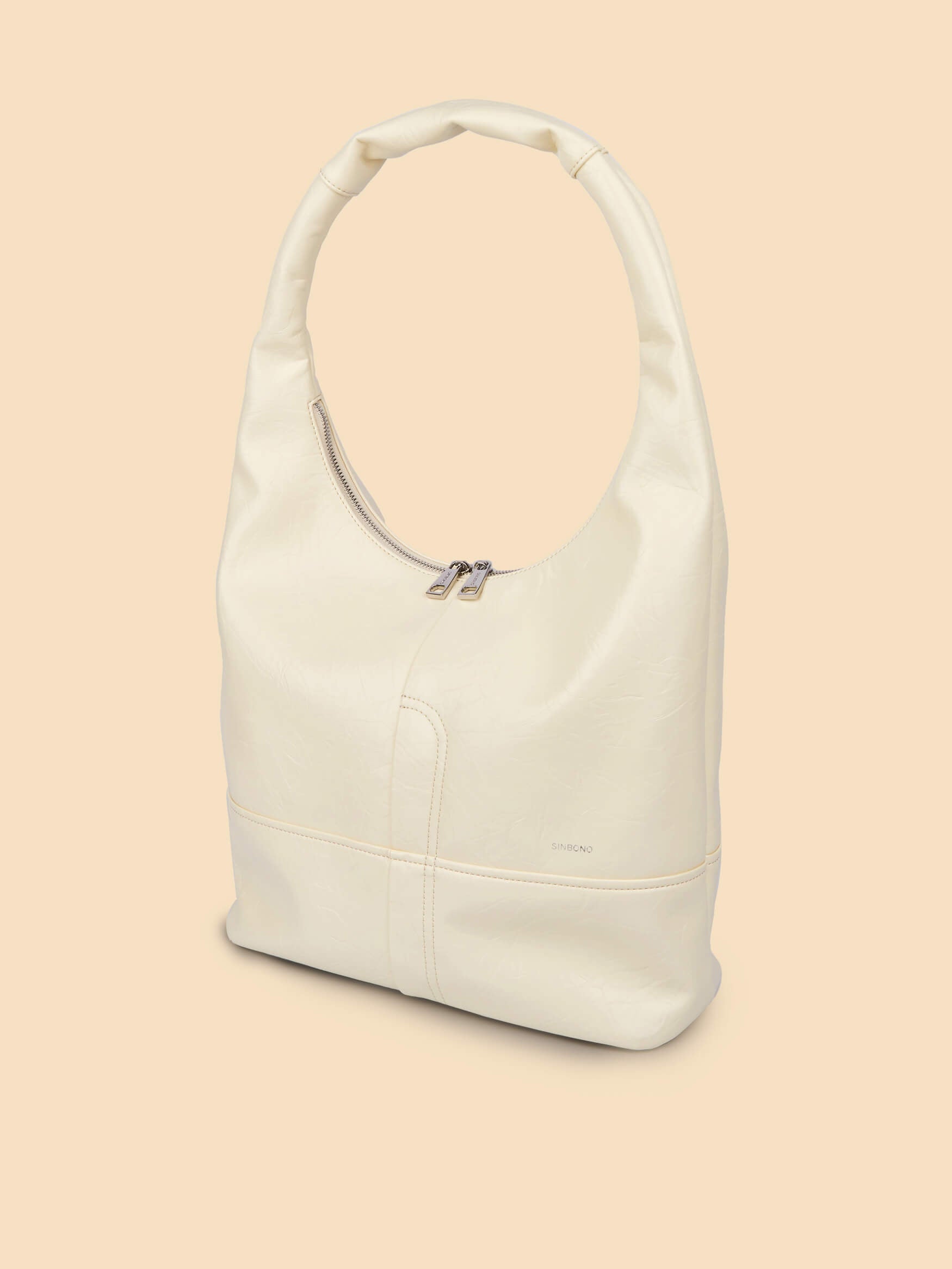 SINBONO Berry Hobo Shoulder Bag  Ivory