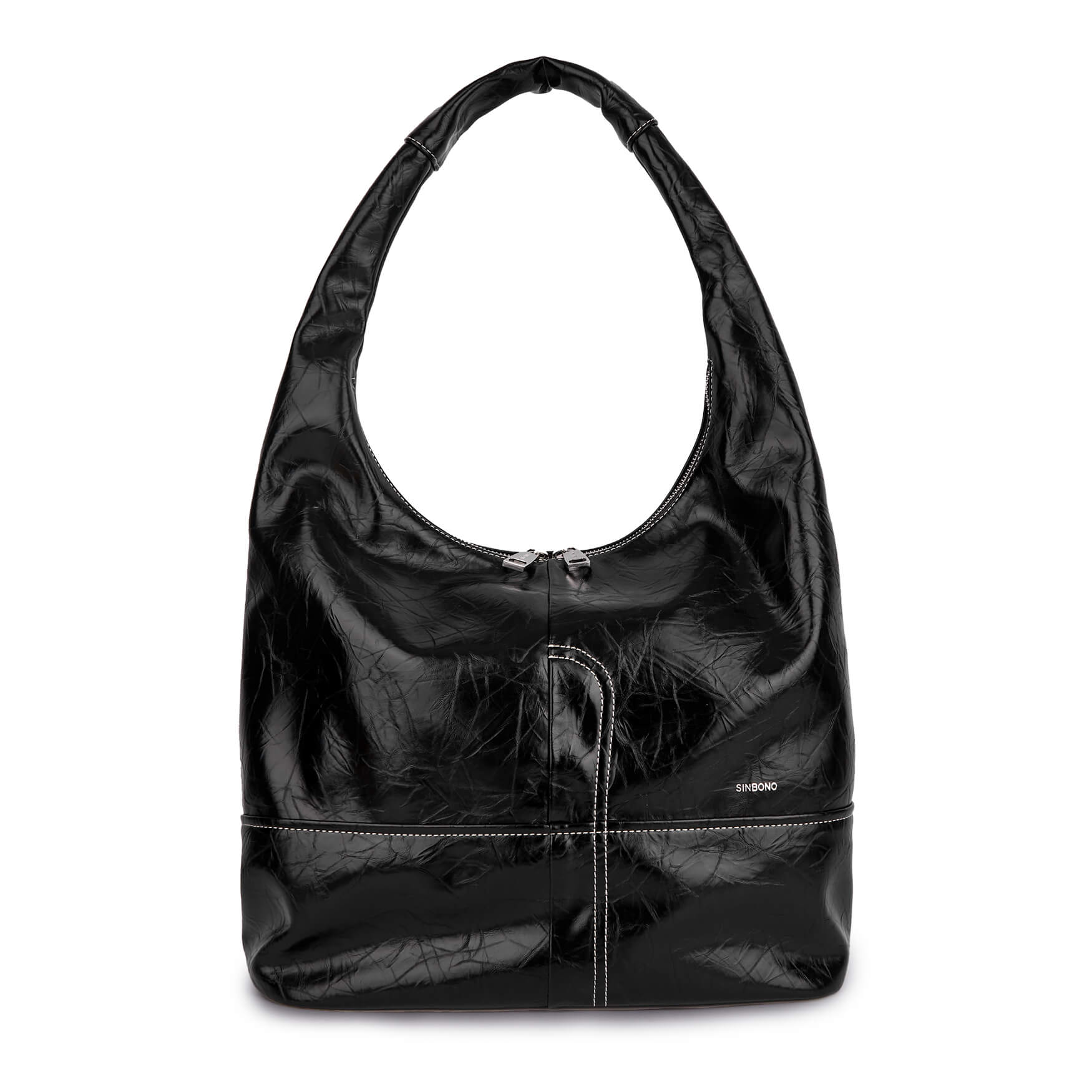 SINBONO Berry Hobo Shoulder Bag  Black