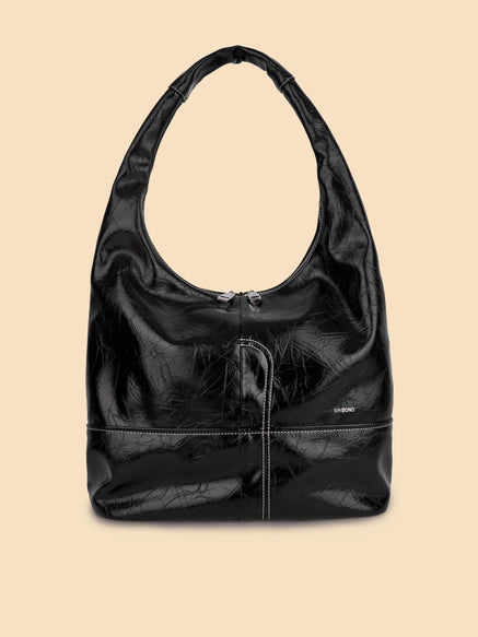 SINBONO Berry Hobo Shoulder Bag  Black