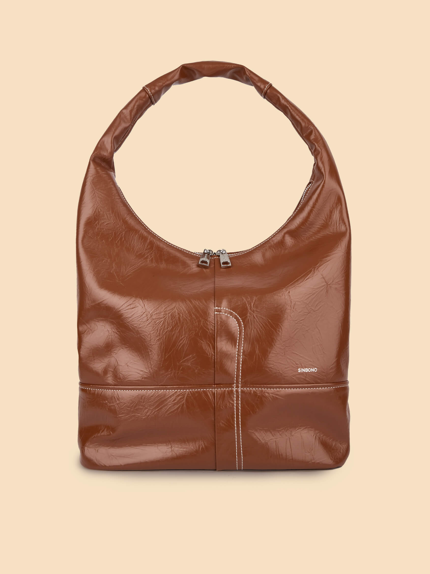 SINBONO Berry Hobo Shoulder Bag BrownSINBONO Berry Hobo Shoulder Bag Brown