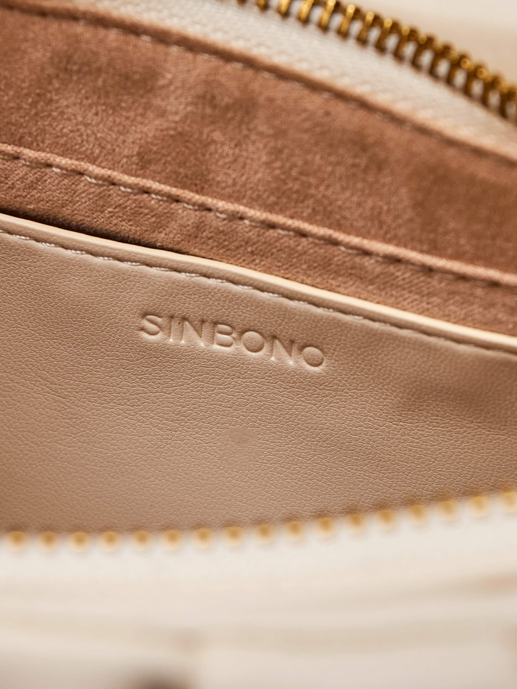 SINBONO Cate Ivory Leather Handbags -Vegan Leather Women Bag