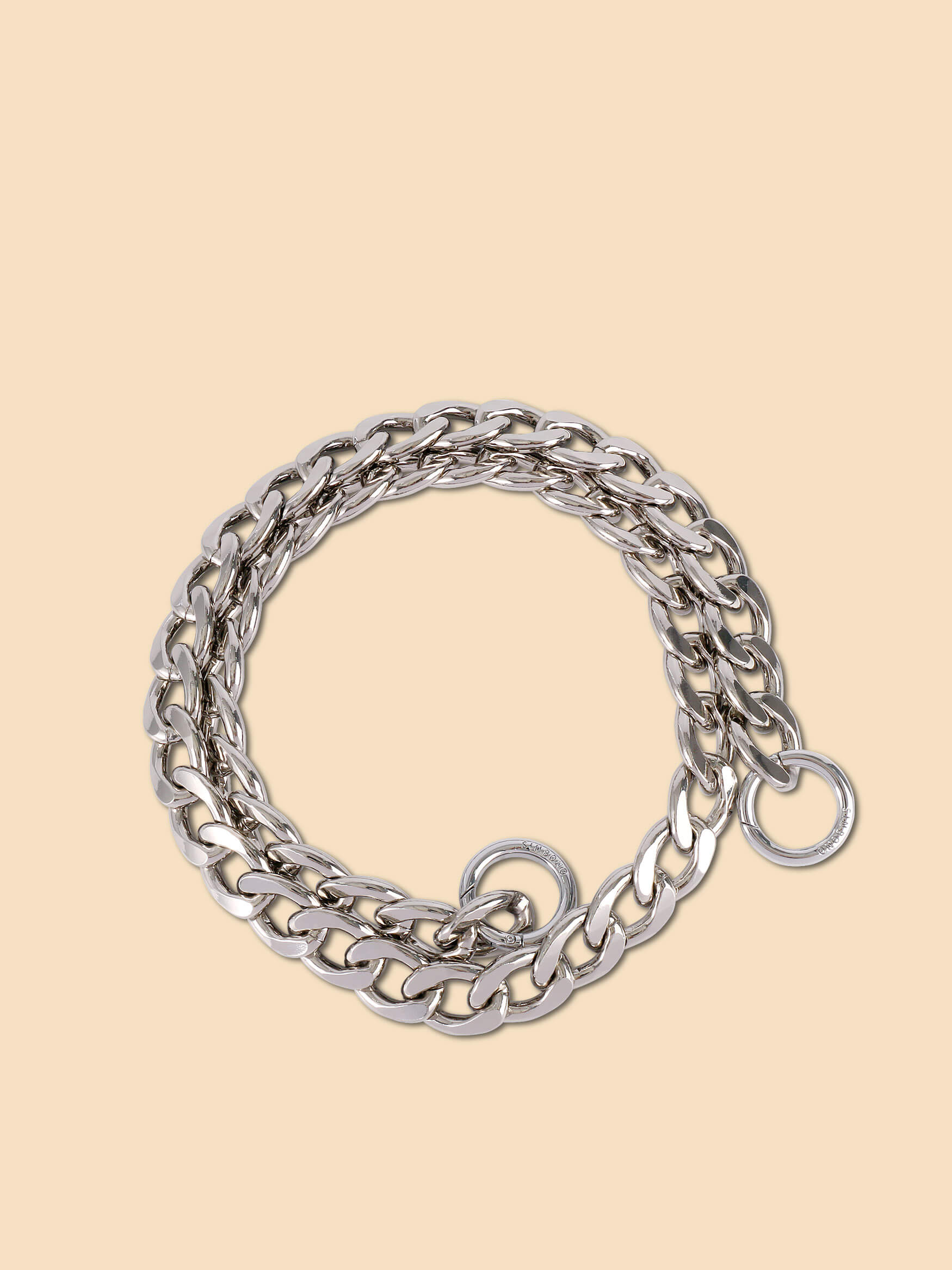 SINBONO Chunky Chain Strap Silver - SINBONO Vegan Handbag