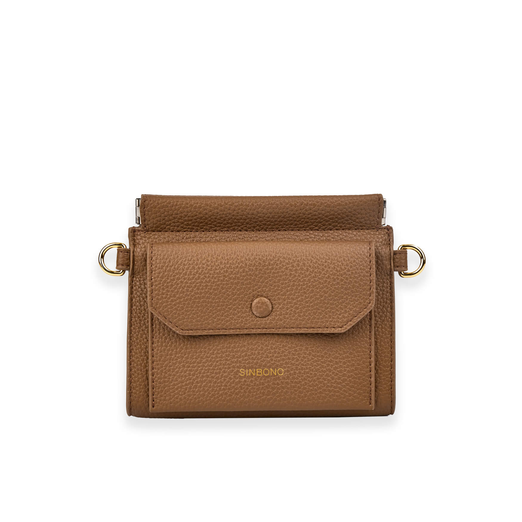 SINBONO Brown Crossbody Bag- High-quality Soft Vegan Leather Bag