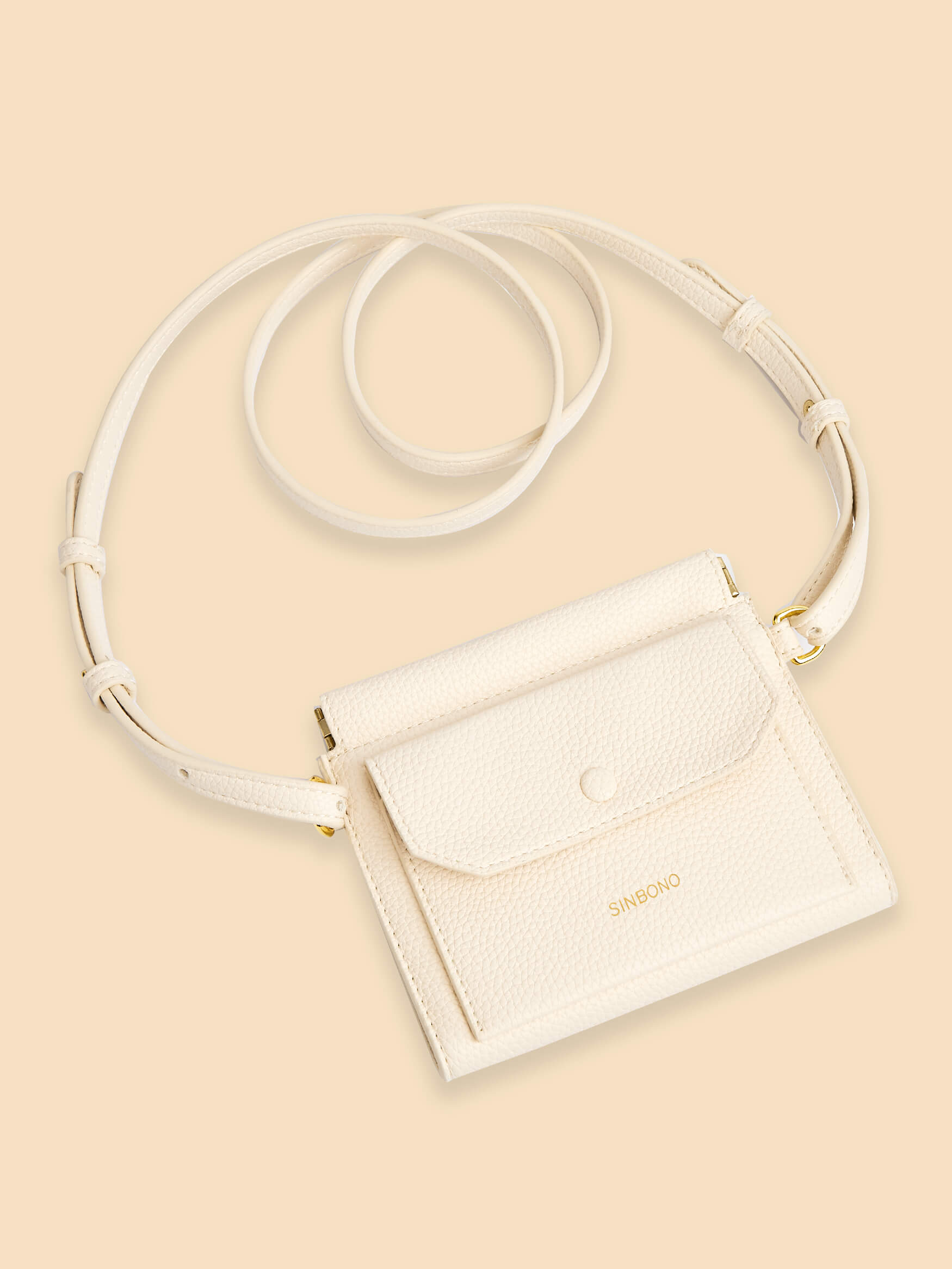 SINBONO Ivory Crossbody Bag- High-quality Soft Vegan Leather Bag