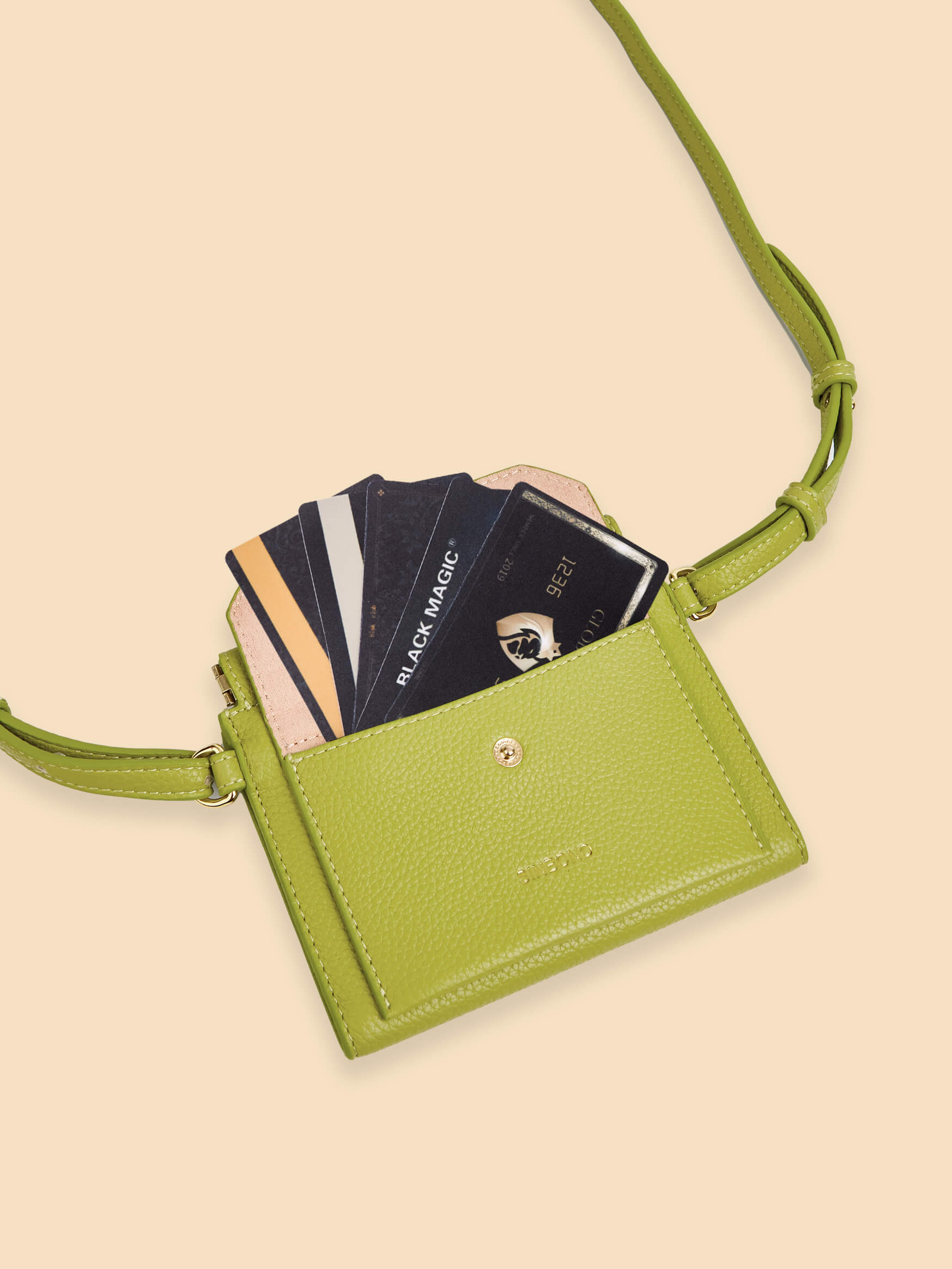 SINBONO  Lime Green Crossbody Bag- High-quality Soft Vegan Leather Bag