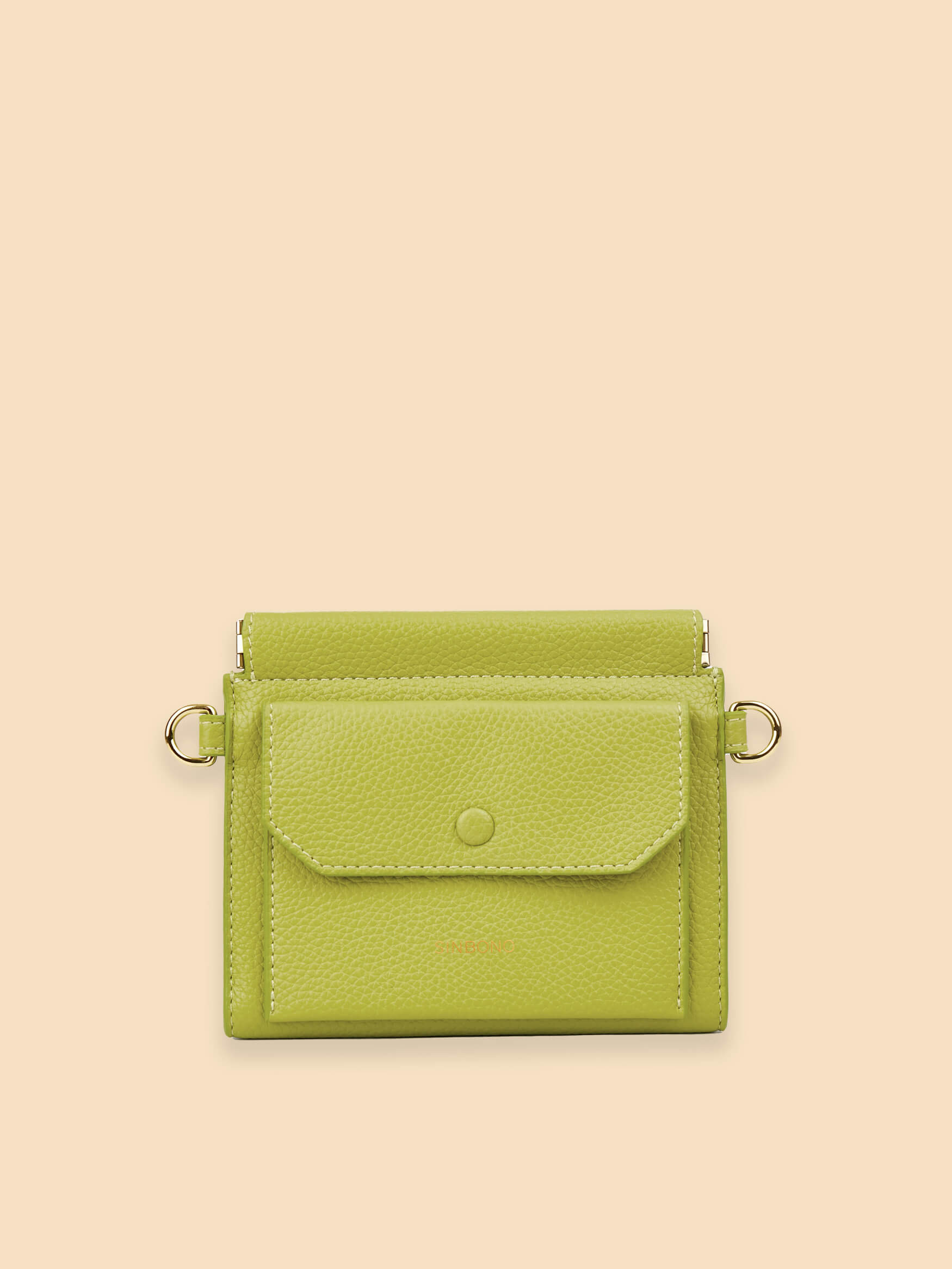 SINBONO  Lime Green Crossbody Bag- High-quality Soft Vegan Leather Bag