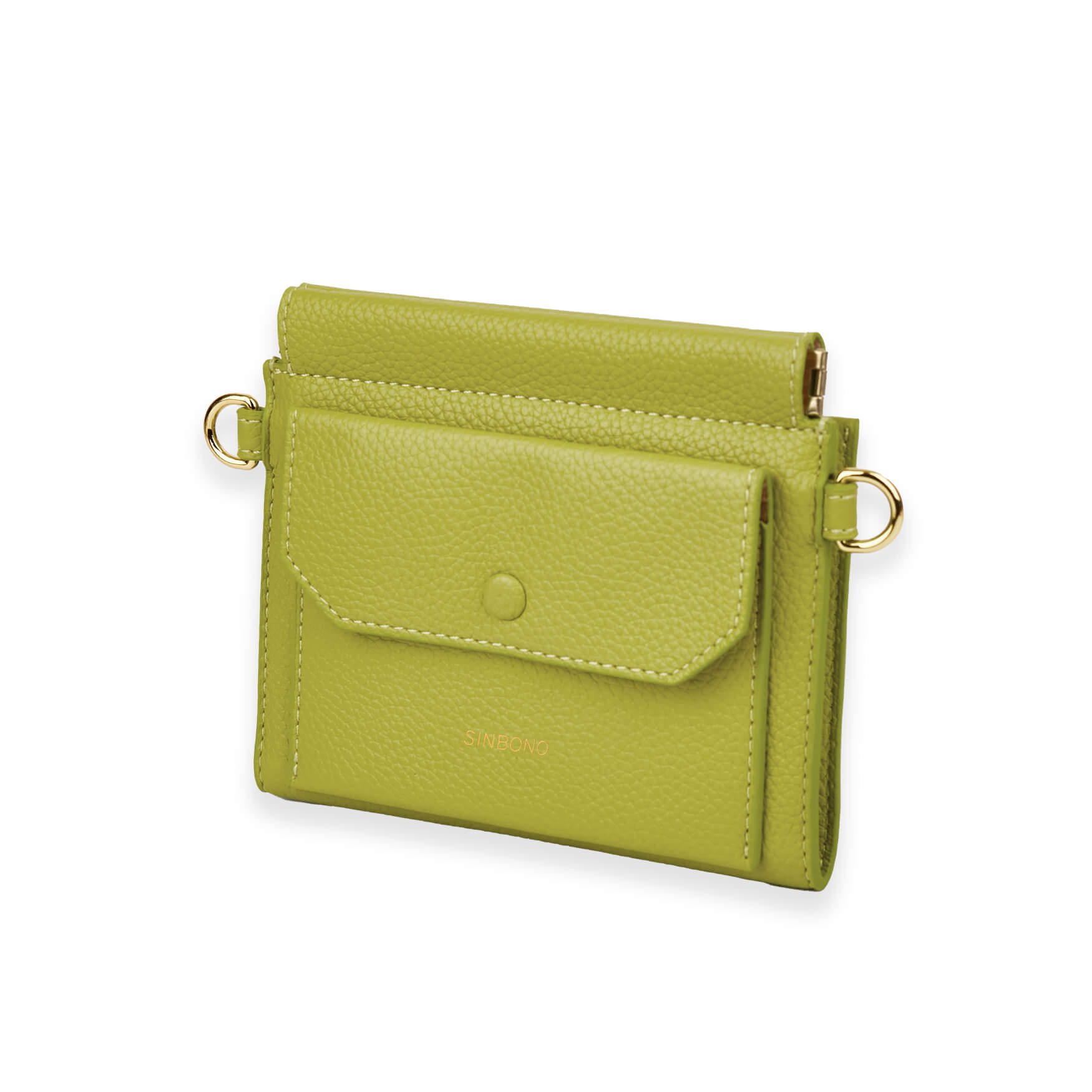 SINBONO  Lime Green Crossbody Bag- High-quality Soft Vegan Leather Bag