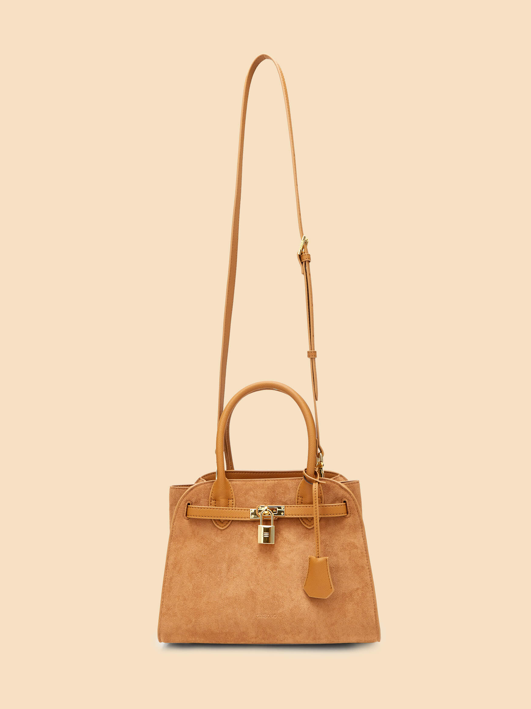 SINBONO Ramona Top Handle Crossbody Bag Light Brown 