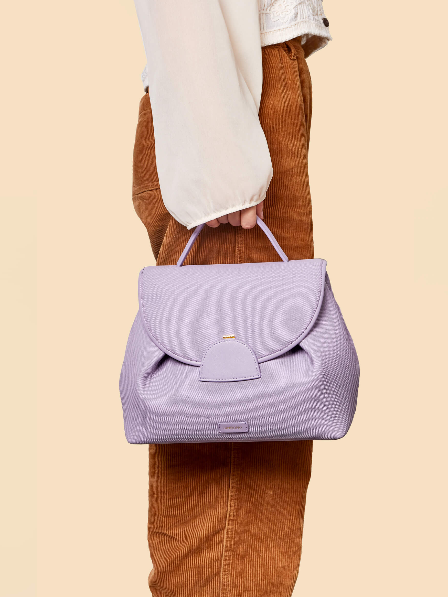 SINBONO Purple Crossbody Bag- High-quality Soft Vegan Leather Bag