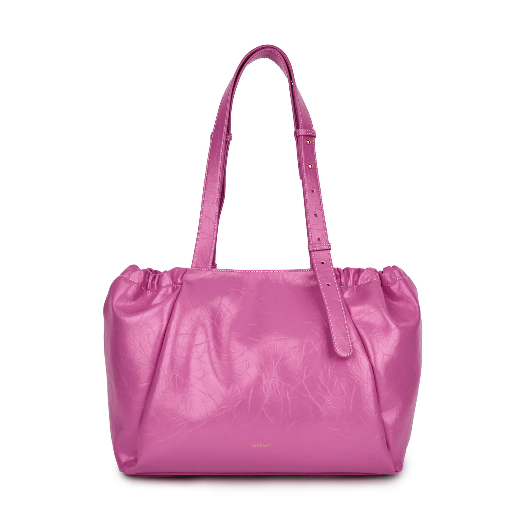 SINBONO Halle Hobo Tote Bag  Bright Pink