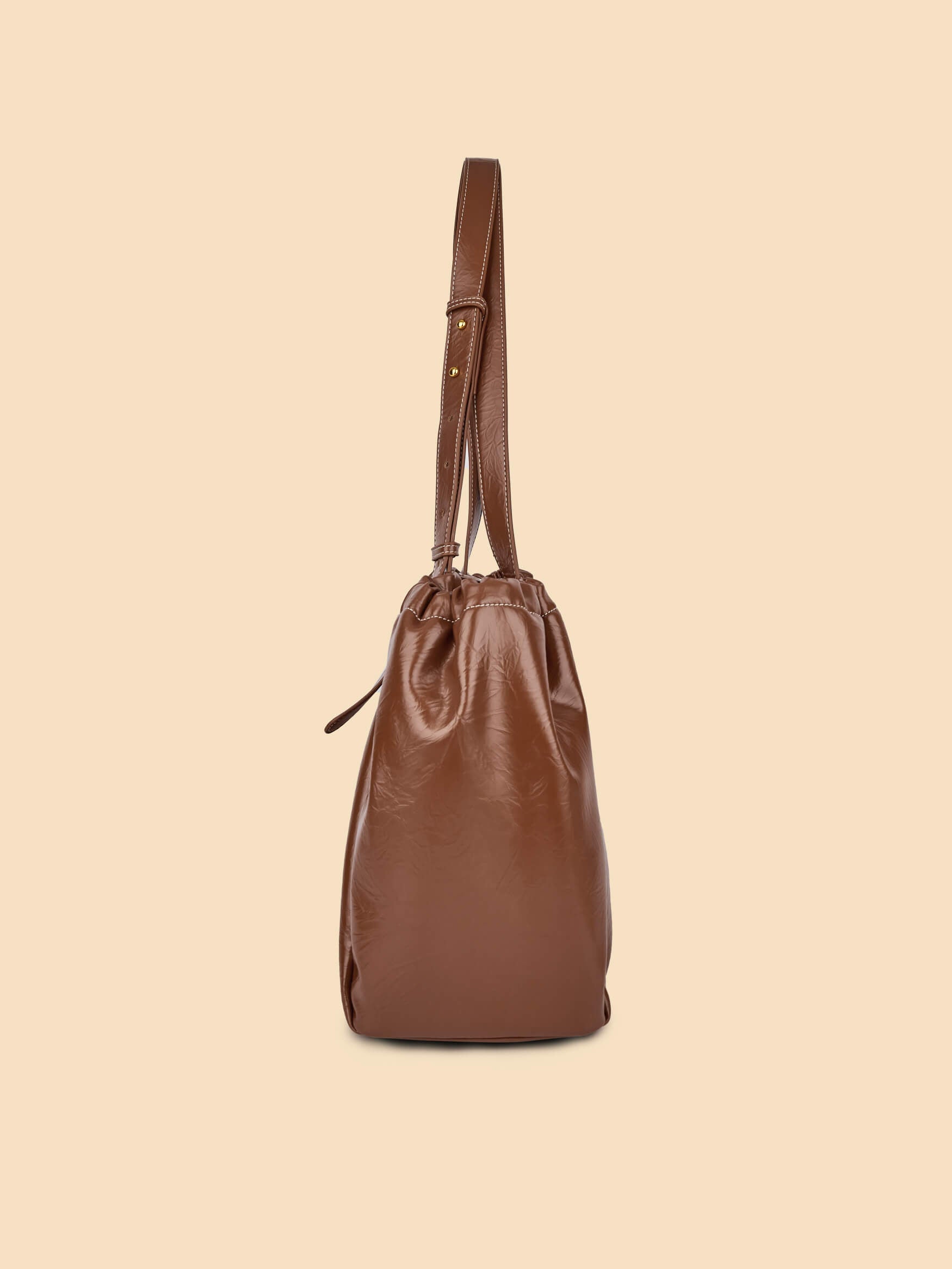 SINBONO Halle Hobo Tote Bag  Brown