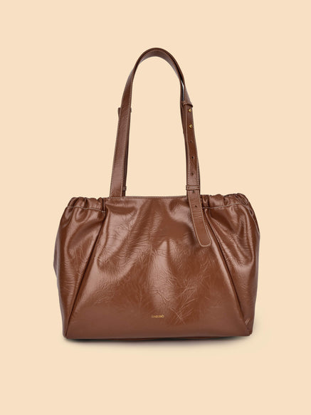 SINBONO Halle Hobo Tote Bag  Brown