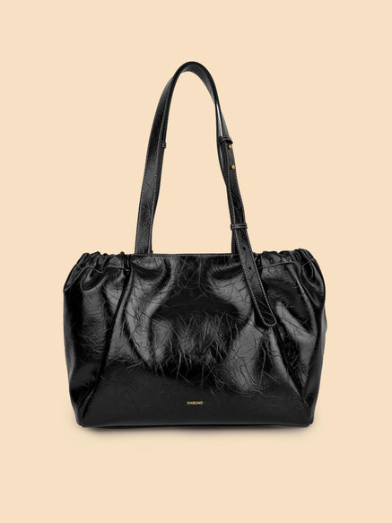 SINBONO Halle Hobo Tote Bag  Black