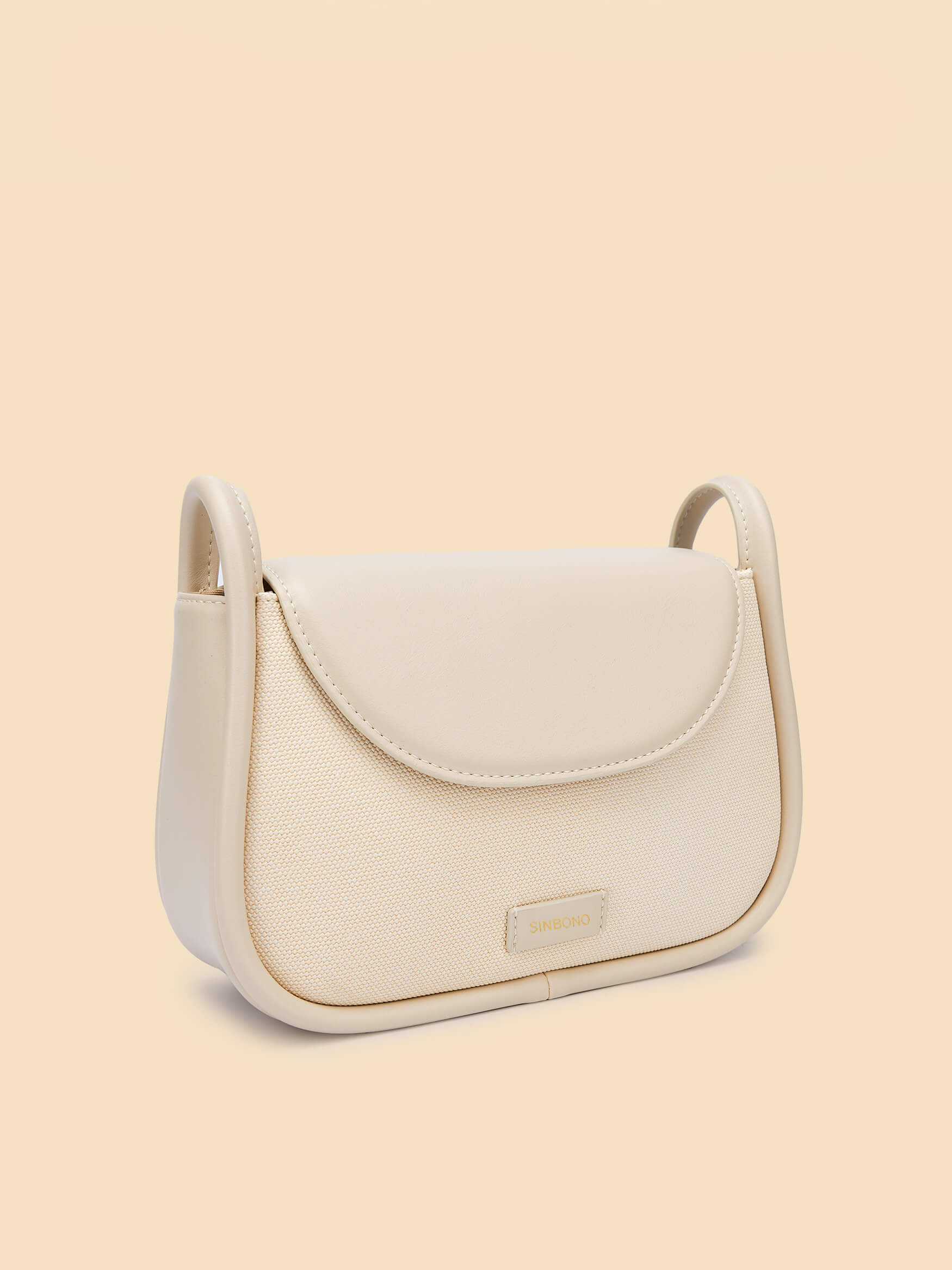 SINBONO Ivory Crossbody Bag- High-quality Soft Vegan Leather Bag