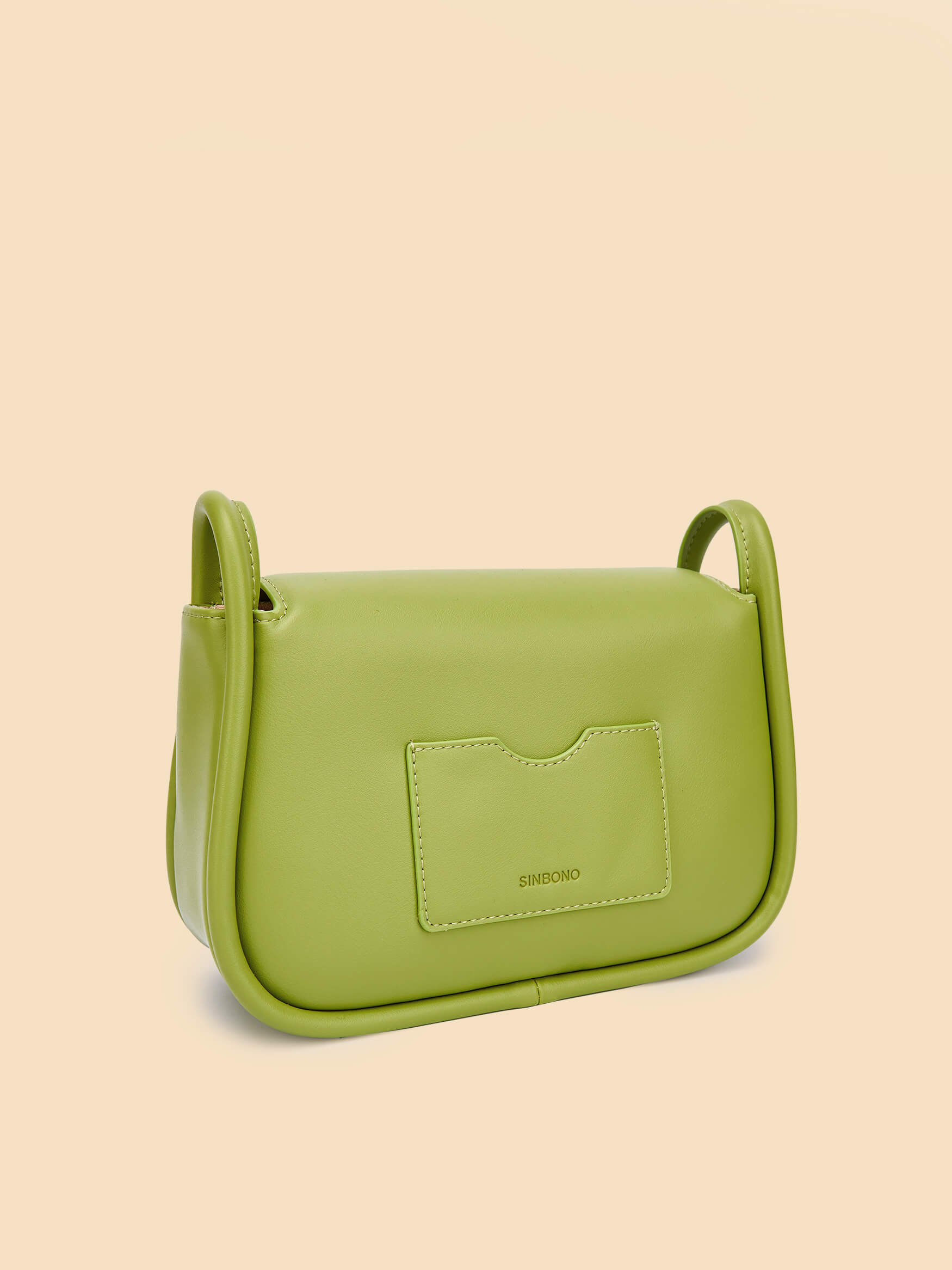 SINBONO Lime Green Crossbody Bag- High-quality Soft Vegan Leather Bag