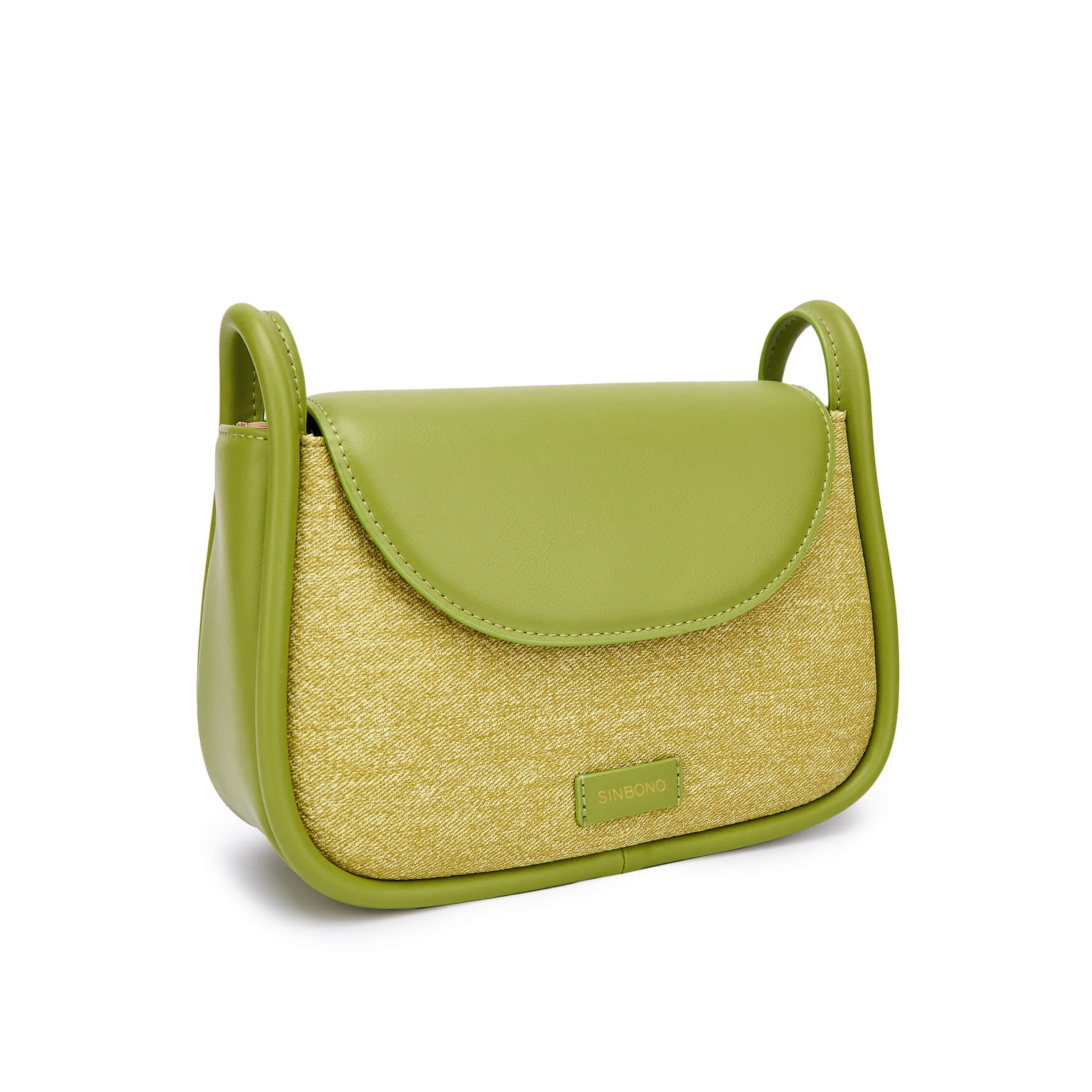 SINBONO Lime Green Crossbody Bag- High-quality Soft Vegan Leather Bag