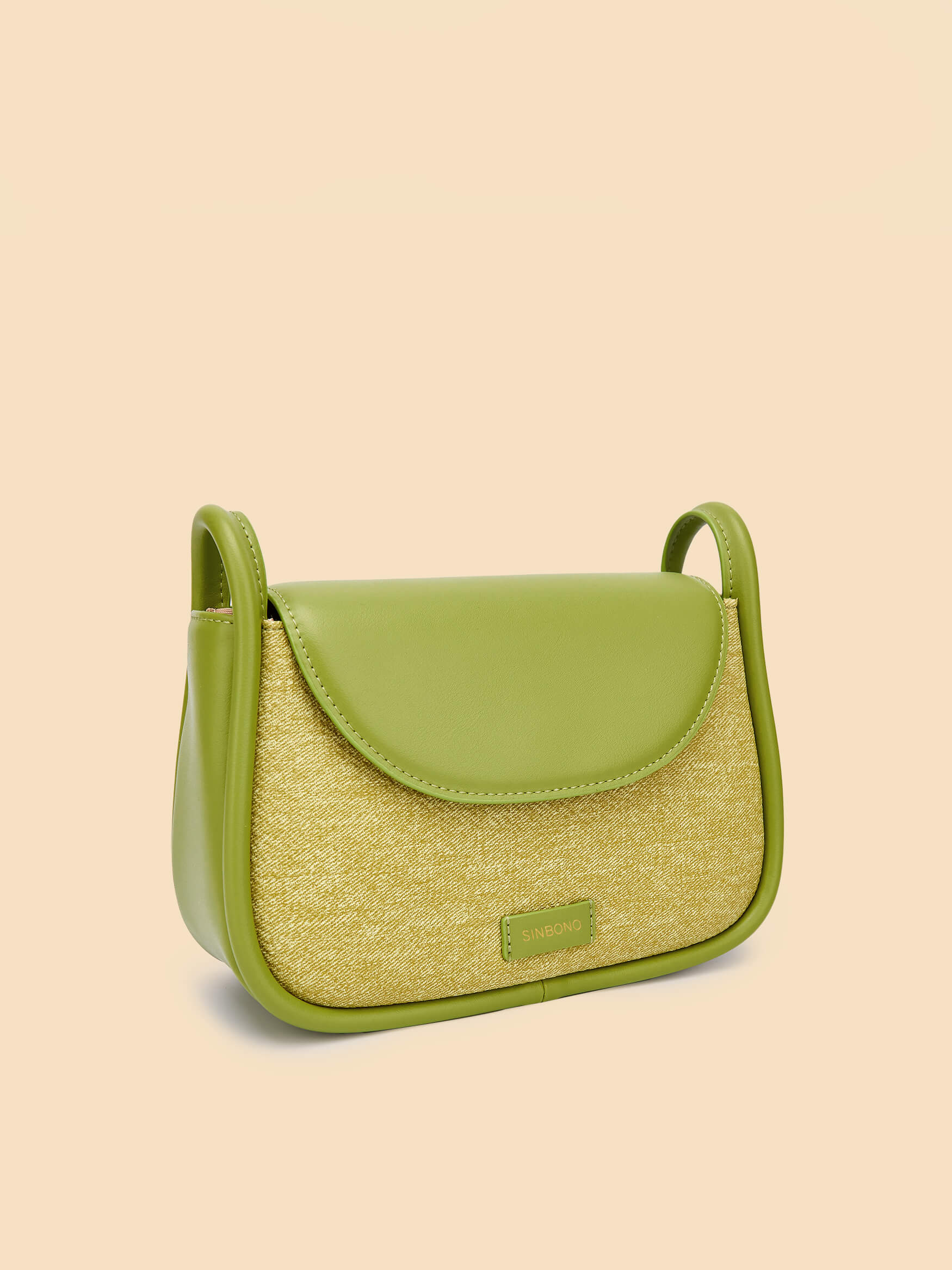 SINBONO Lime Green Crossbody Bag- High-quality Soft Vegan Leather Bag