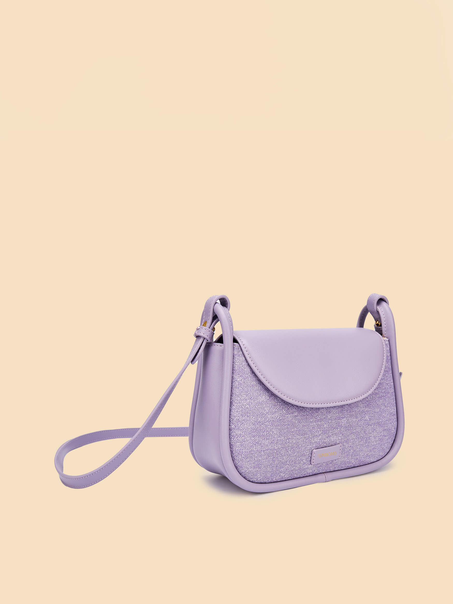 SINBONO Purple Crossbody Bag- High-quality Soft Vegan Leather Bag