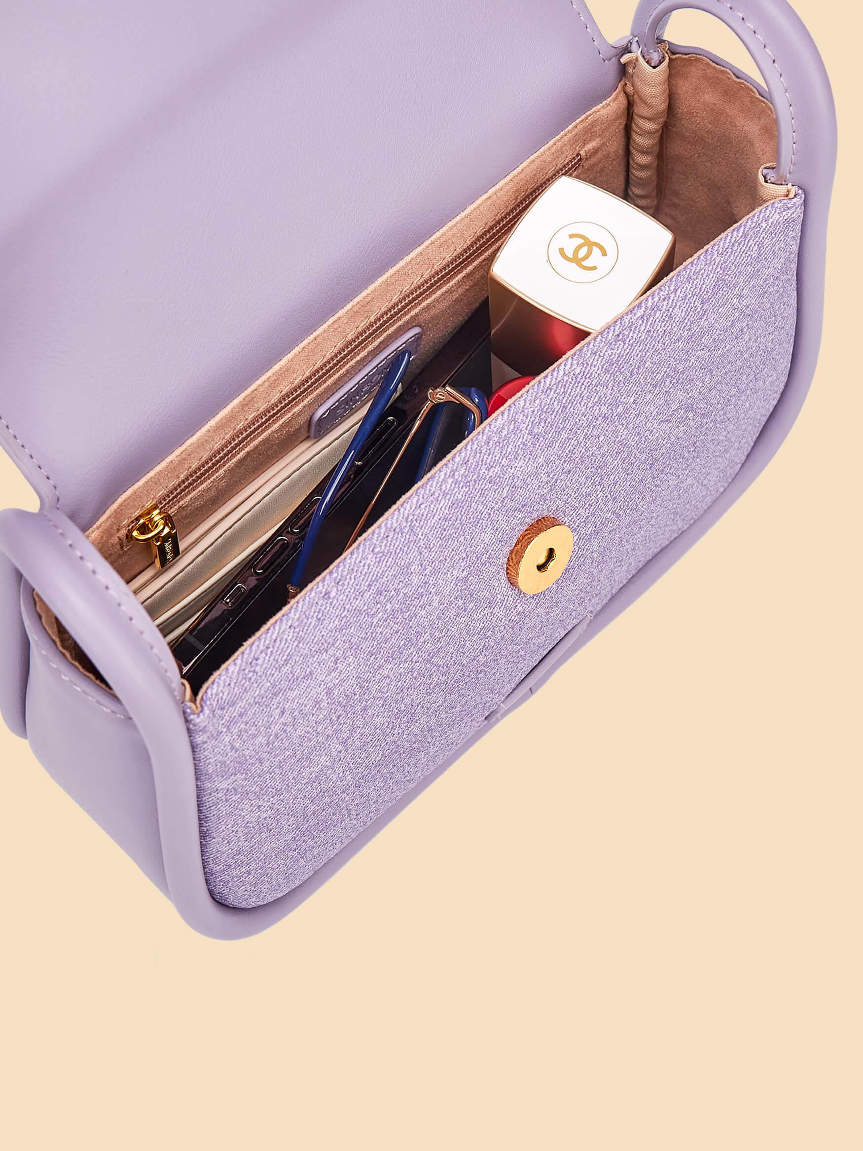 SINBONO Purple Crossbody Bag- High-quality Soft Vegan Leather Bag