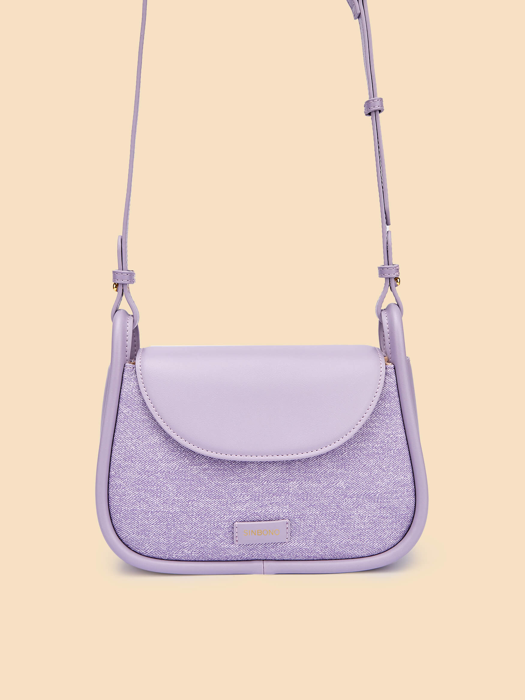 SINBONO Purple Crossbody Bag- High-quality Soft Vegan Leather Bag