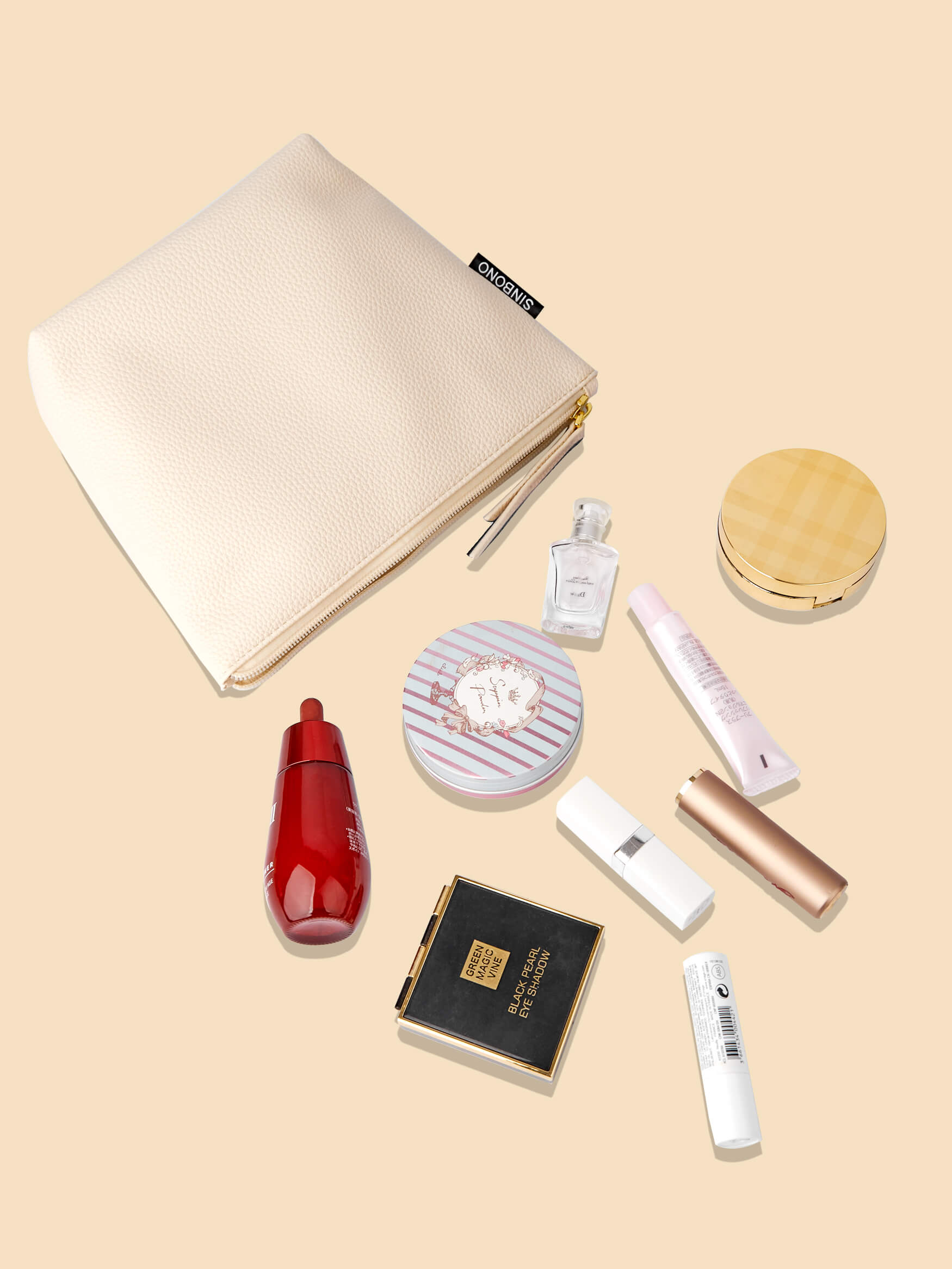 SINBONO  Makeup Bag Ivory