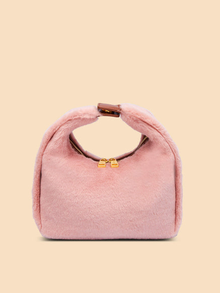 SINBONO Vienna Medium-Sized Light Pink Vegan Leather Purses 