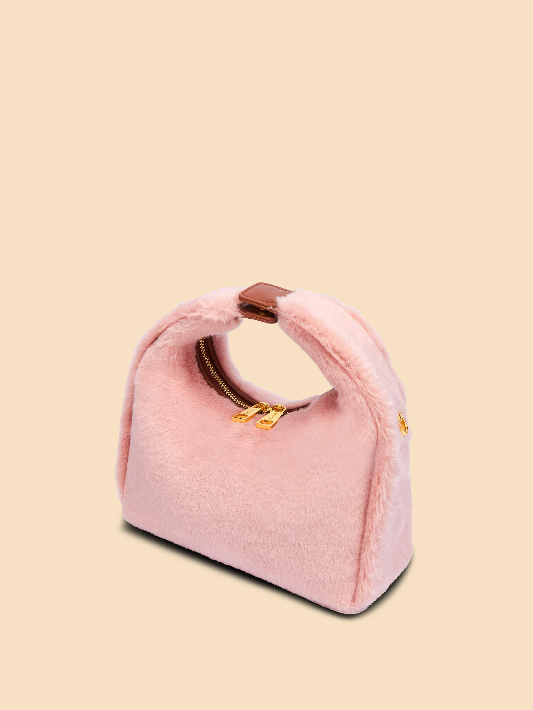 SINBONO Vienna Medium-Sized Light Pink Vegan Leather Purses 