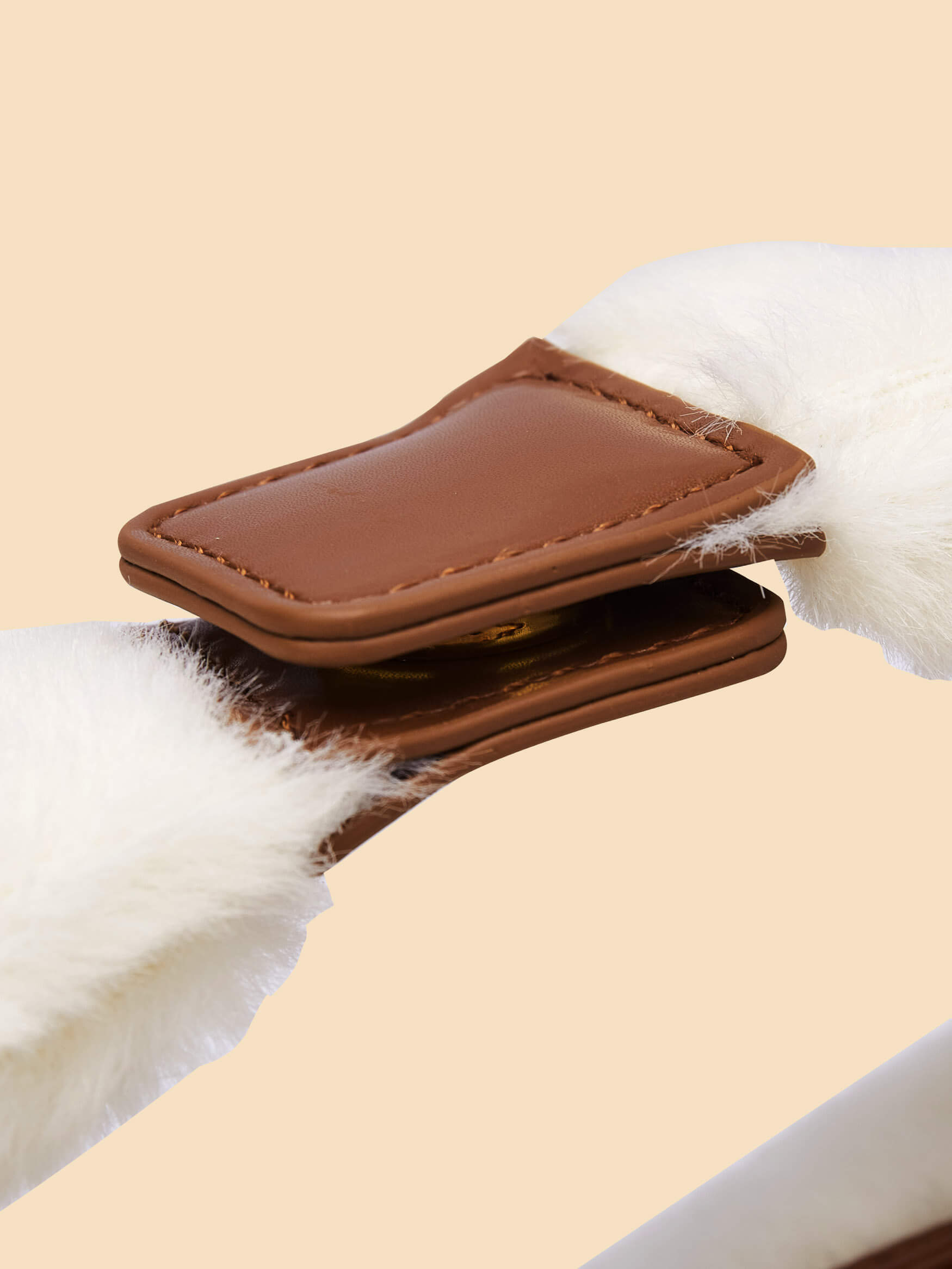 SINBONO Vienna Medium-Sized Snow White Vegan Leather Purses 