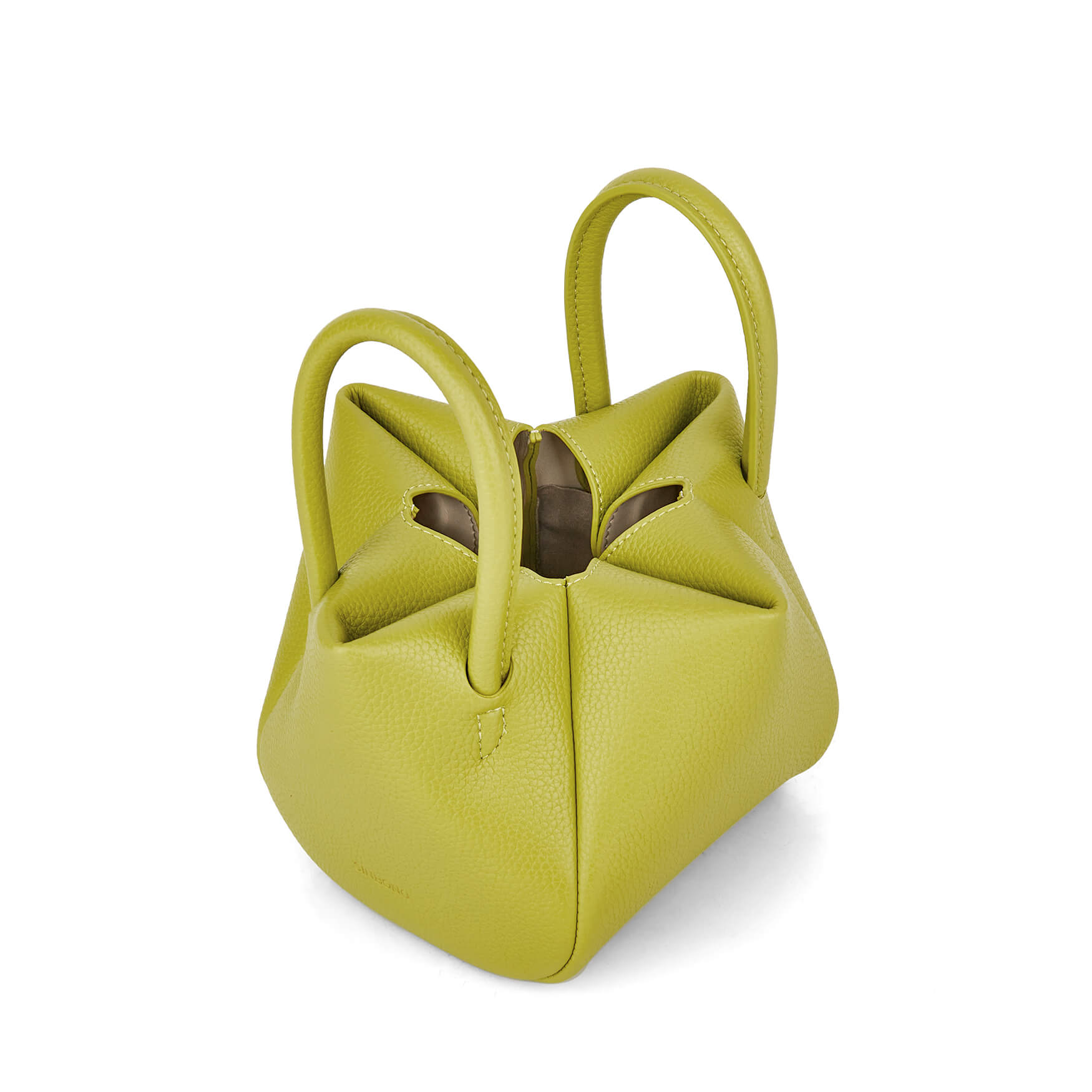 SINBONO Luxury Designer Lime Green Bag- Women's Selena Ruched Hobo Bag