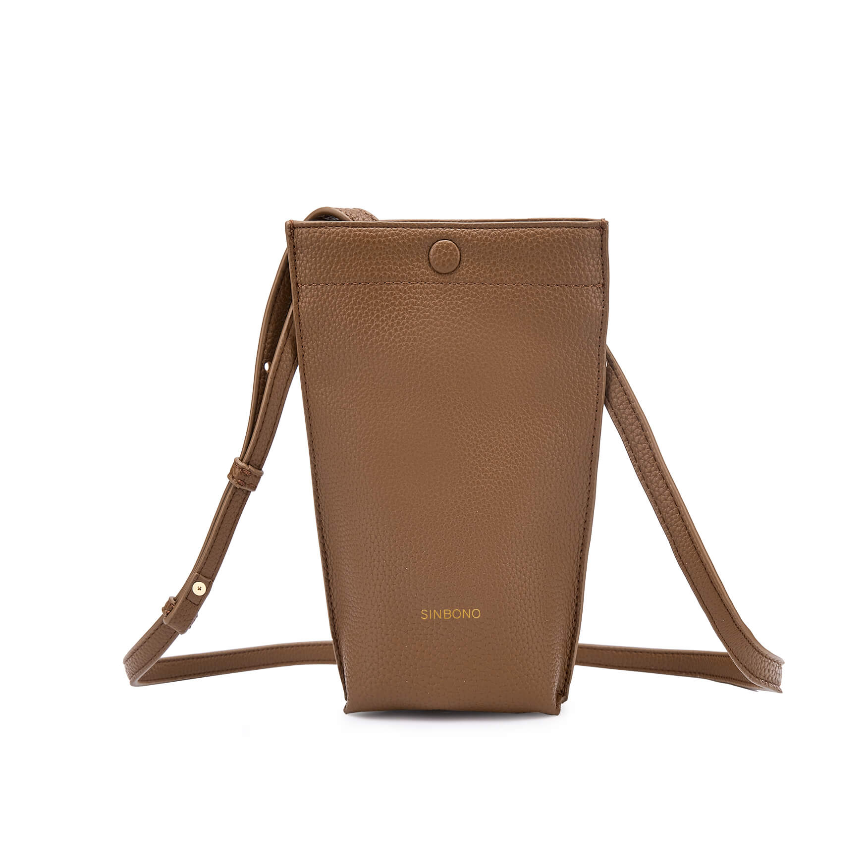 SINBONO Brown Crossbody Bag- High-quality Soft Vegan Leather Bag