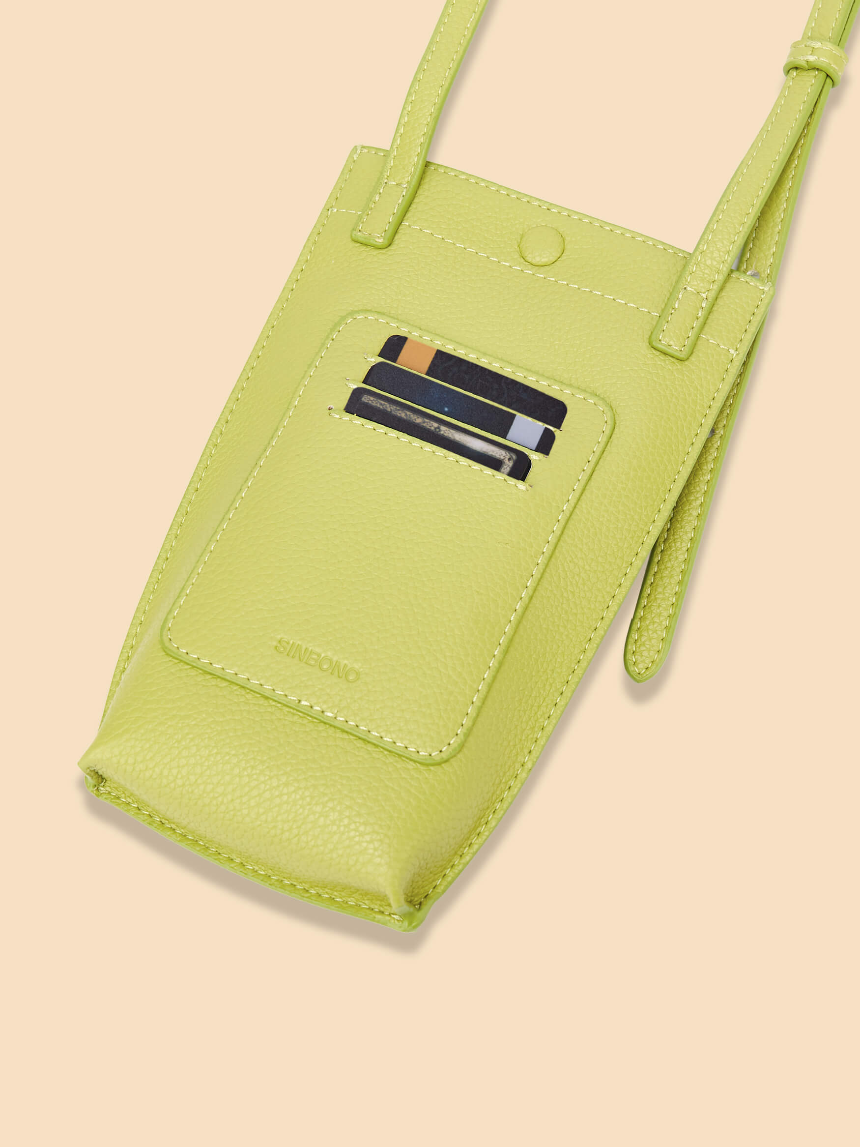 SINBONO Lime Green Crossbody Bag- High-quality Soft Vegan Leather Bag