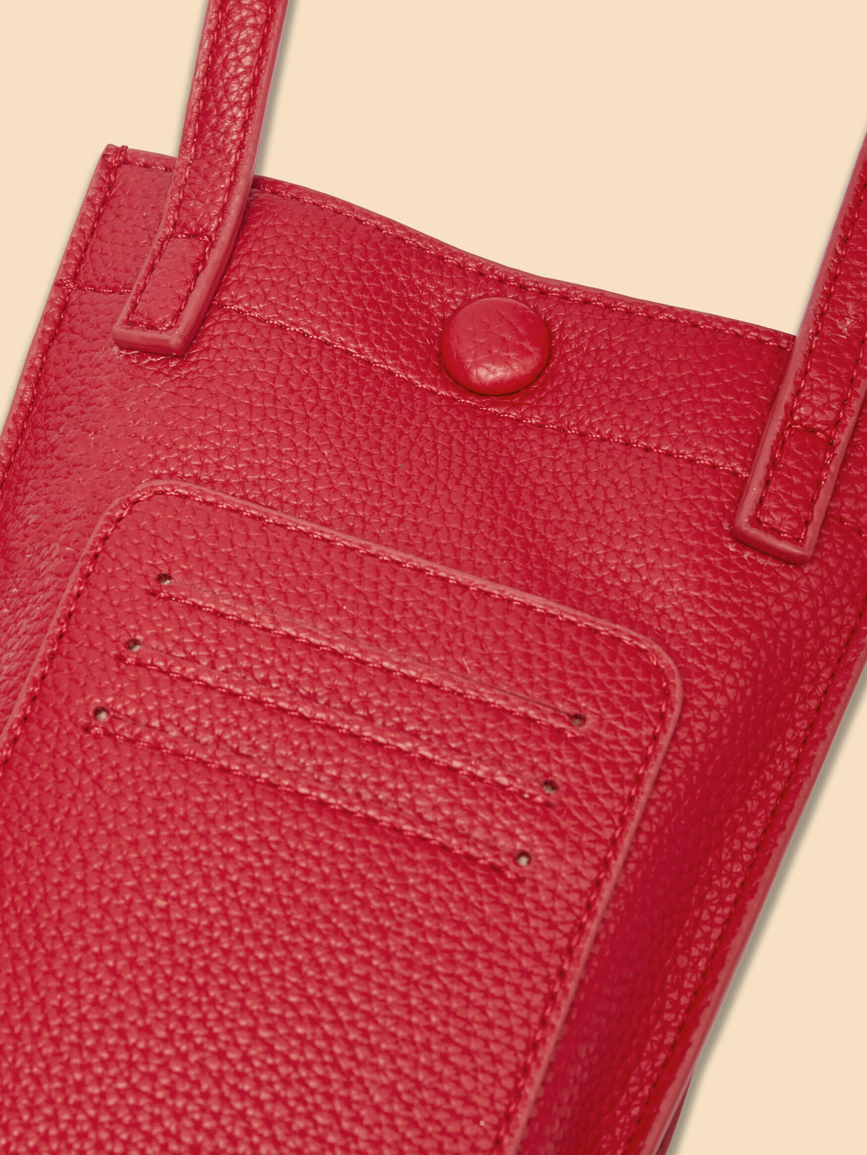 SINBONO Red Crossbody Bag- High-quality Soft Vegan Leather Bag