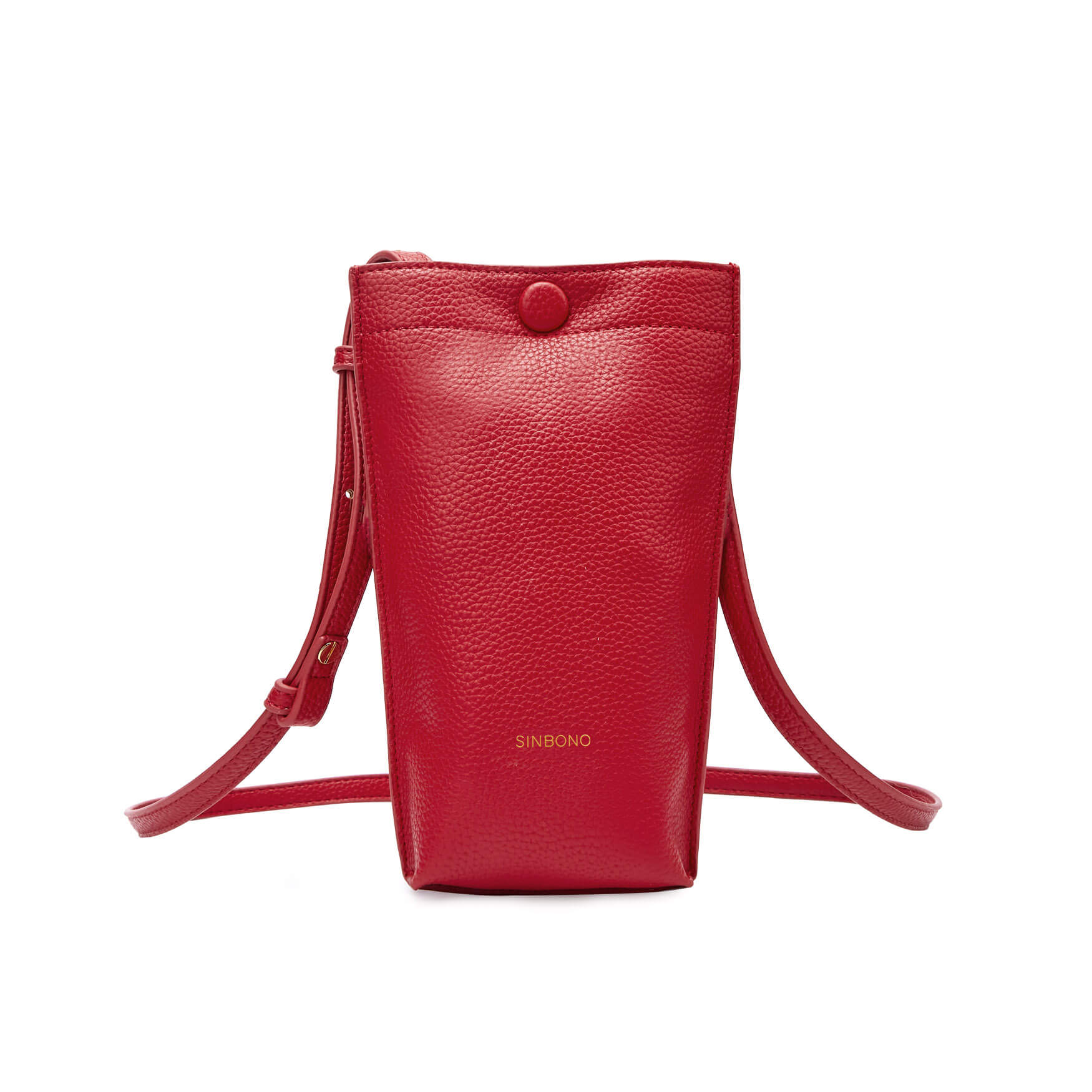 SINBONO Red Crossbody Bag- High-quality Soft Vegan Leather Bag