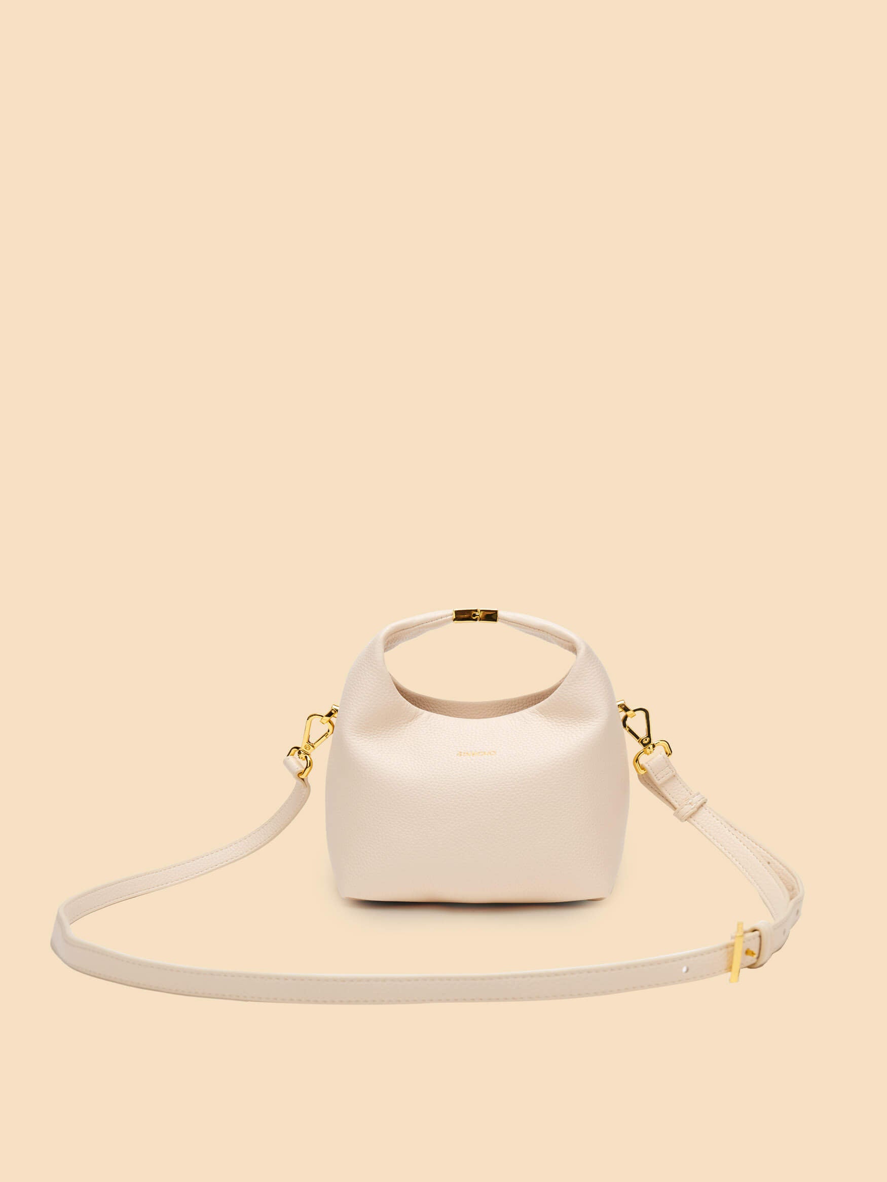 SINBONO Small Vivienne Top Handle Crossbody Bag Ivory