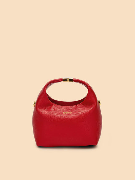 SINBONO Small Vivienne Top Handle Crossbody Bag Red