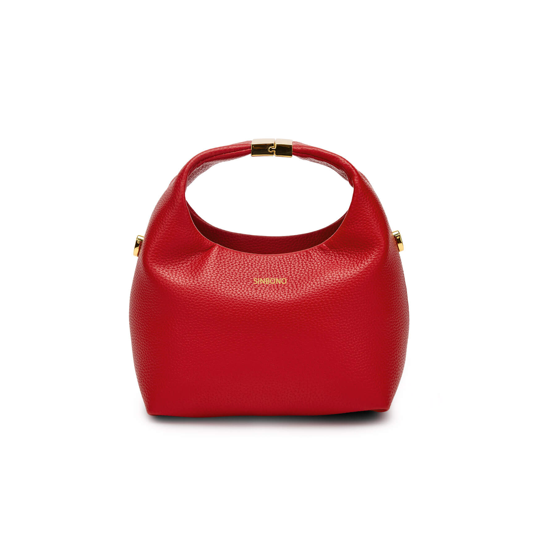 SINBONO Small Vivienne Top Handle Crossbody Bag Red