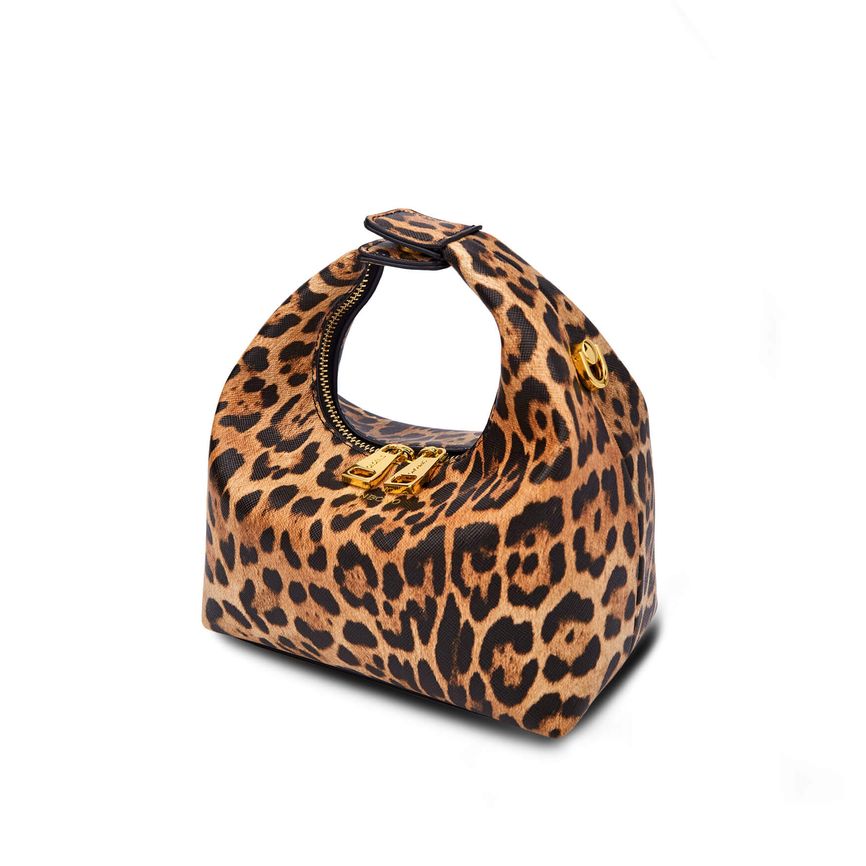 SINBONO Vienna Brown leopard print Leather Handbags -Vegan Leather Women Bag