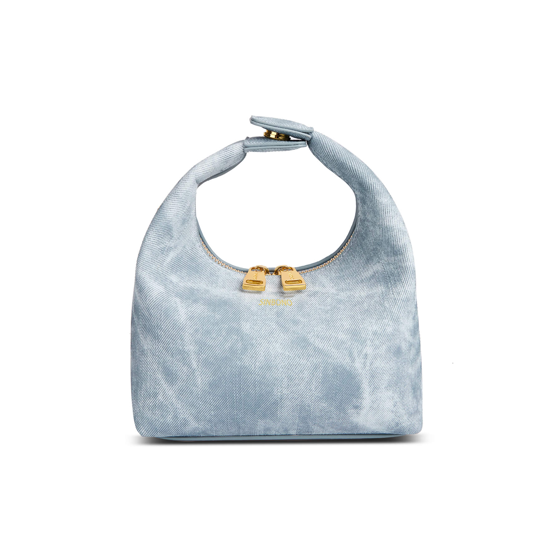 SINBONO Vienna Mist Blue Leather Handbags -Vegan Leather Women Bag