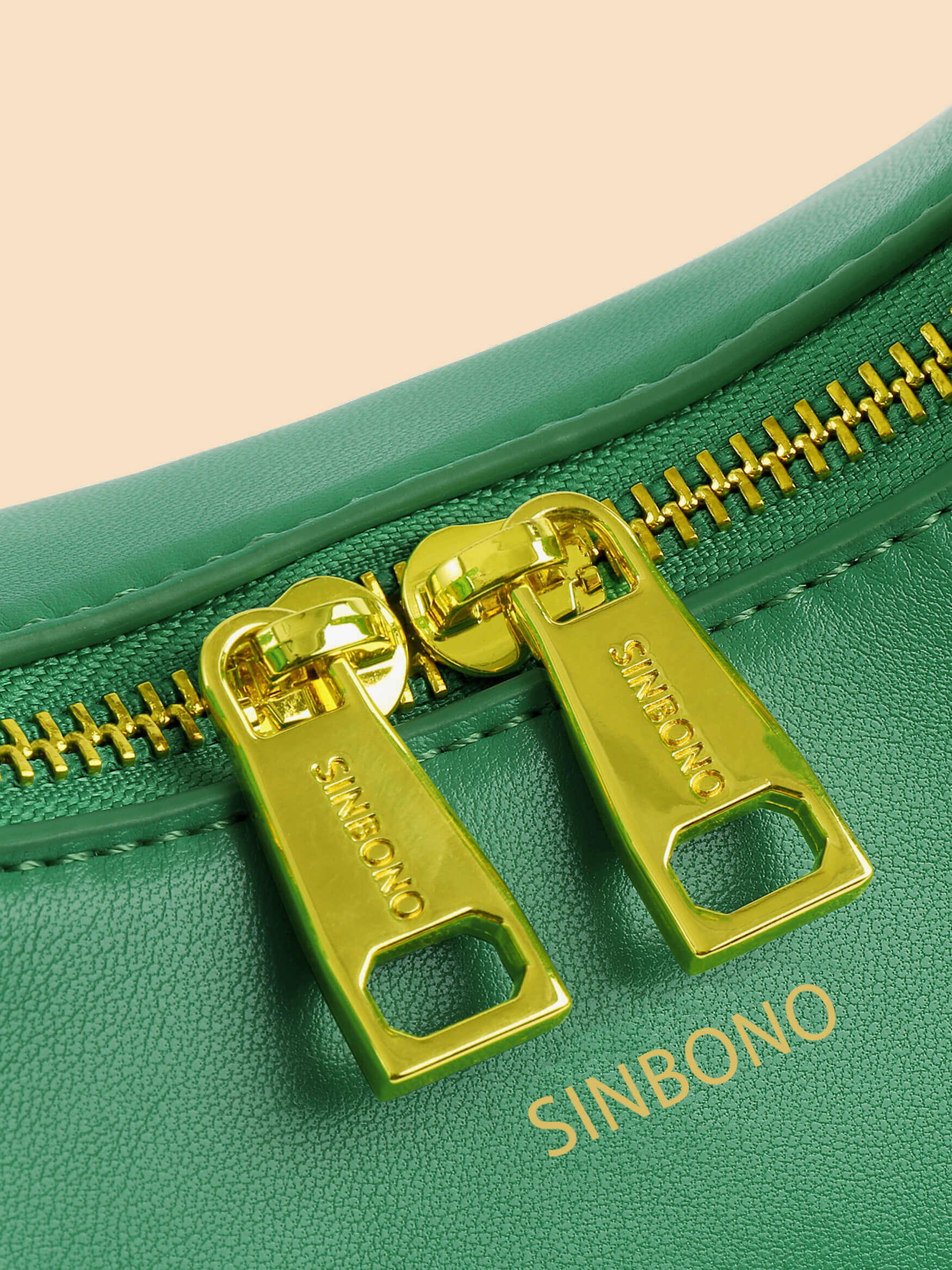 SINBONO Vienna Green Leather Handbags -Vegan Leather Women Bag