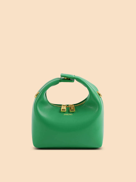 SINBONO Vienna Green Leather Handbags -Vegan Leather Women Bag