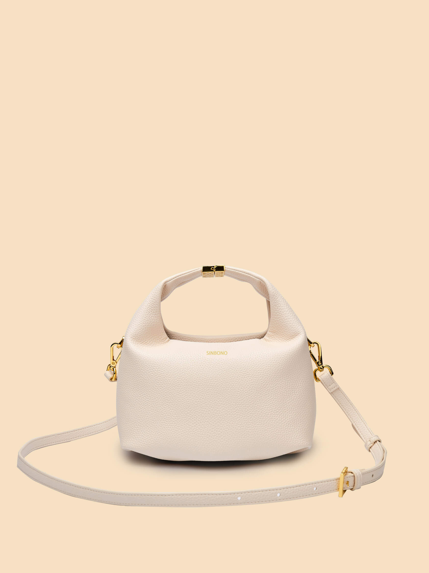 SINBONO Vivienne Top Handle Crossbody Bag Ivory